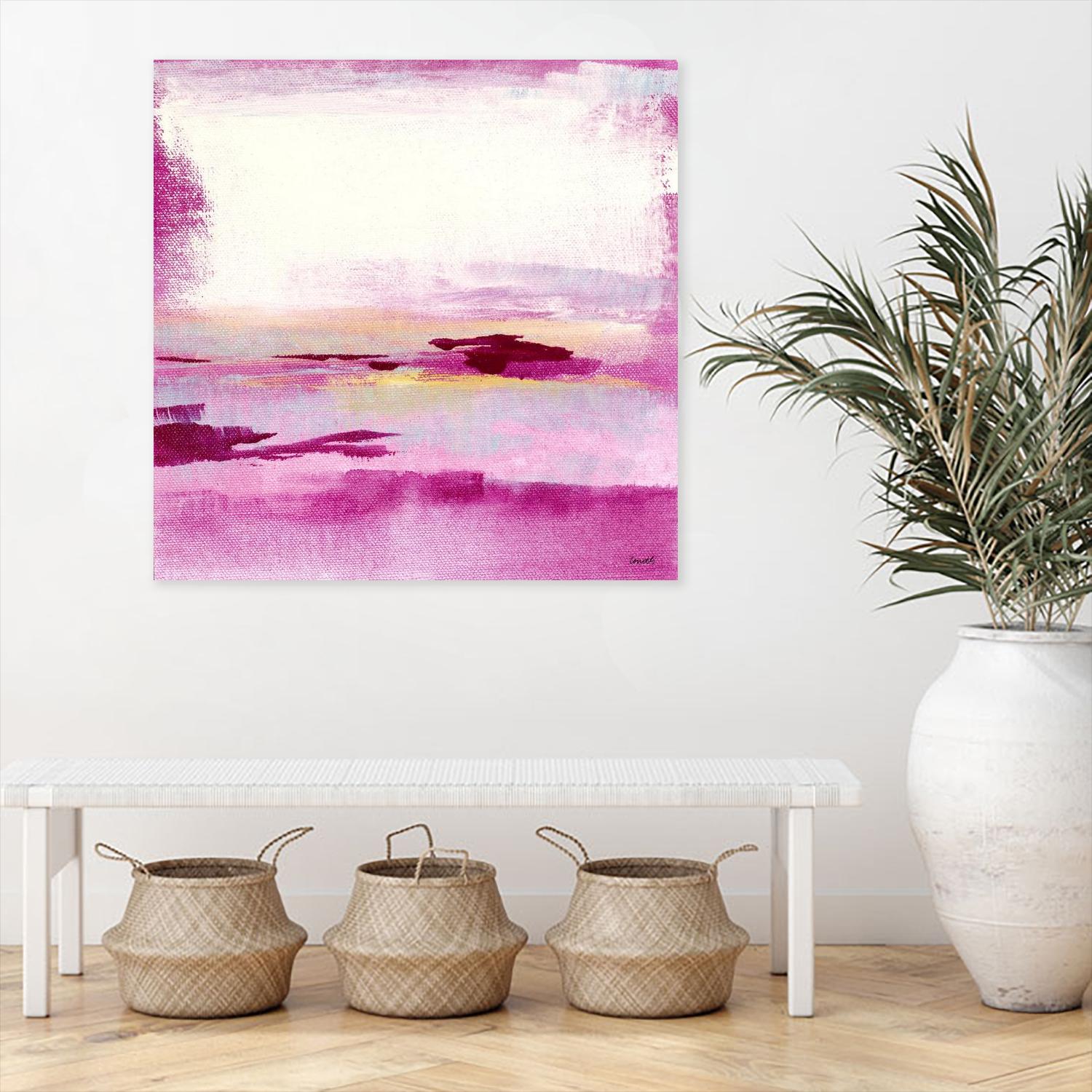 Dawn to Dusk by Lanie Loreth on GIANT ART - pink abstract