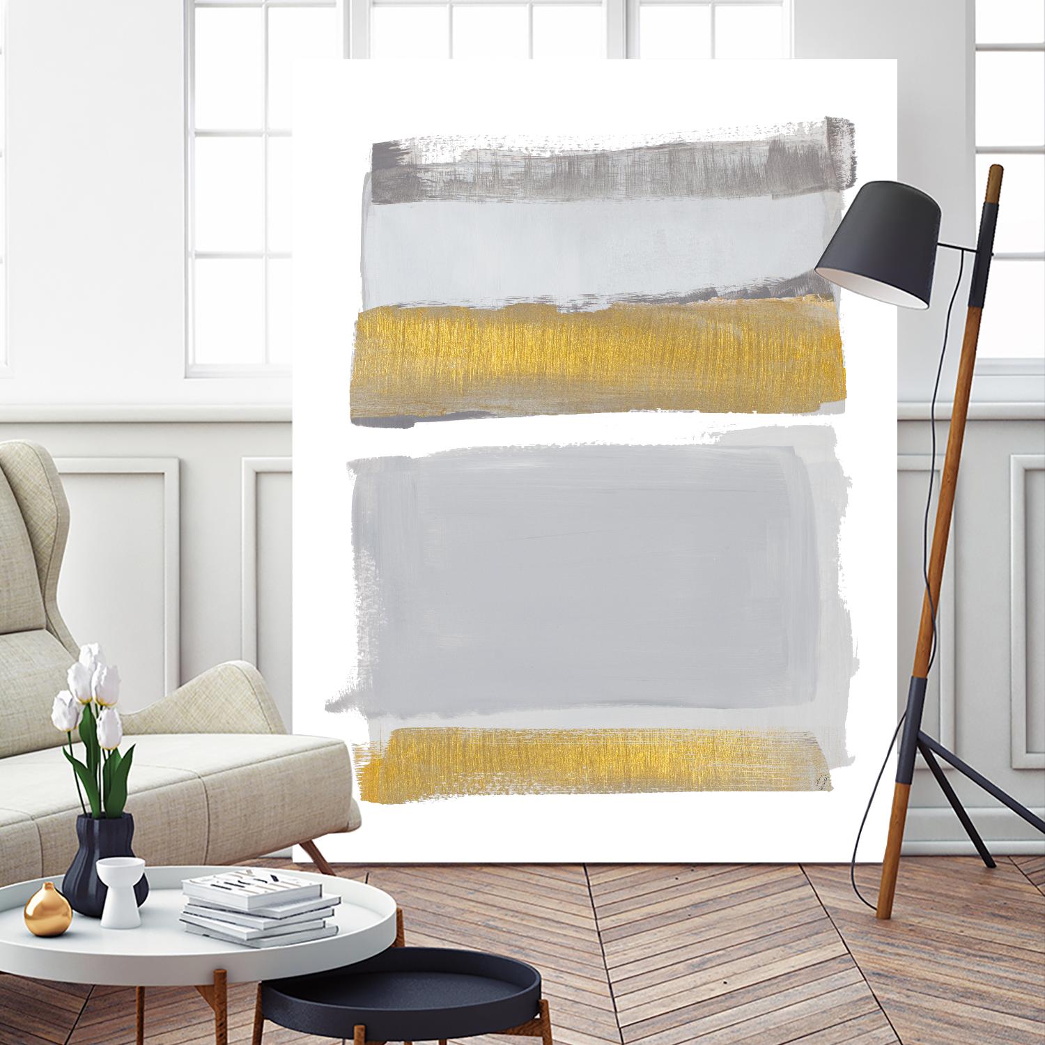 World of Golden Gray by Lanie Loreth on GIANT ART - multi abstract