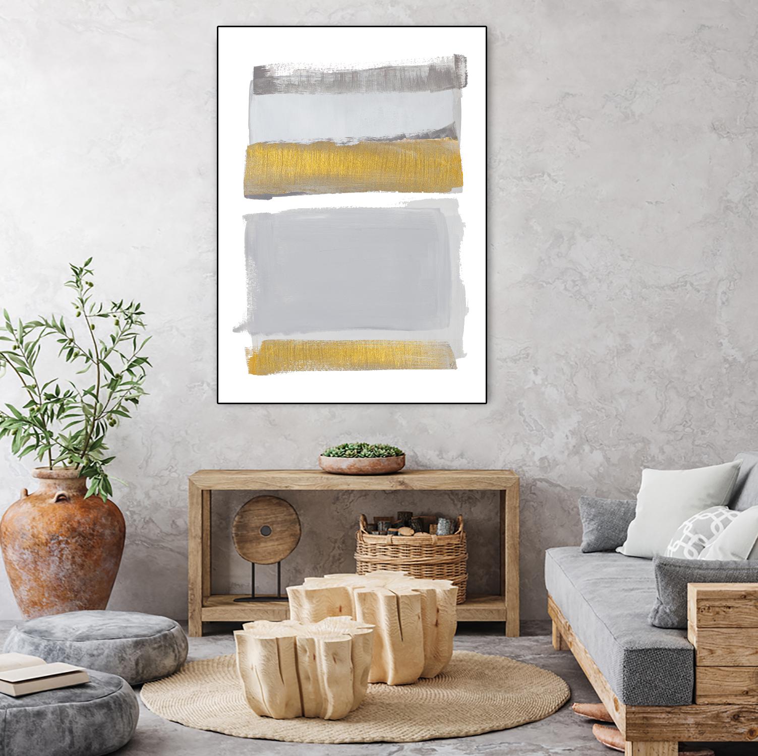 World of Golden Gray by Lanie Loreth on GIANT ART - multi abstract