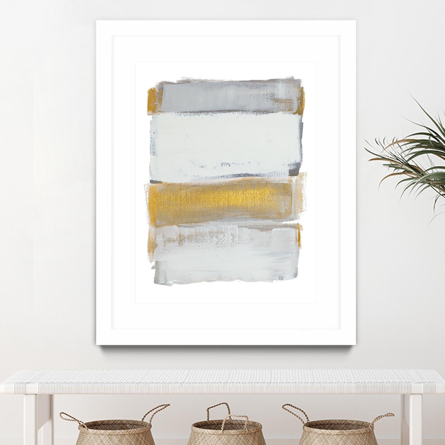 Shades of Golden Gray by Lanie Loreth on GIANT ART - gold abstract