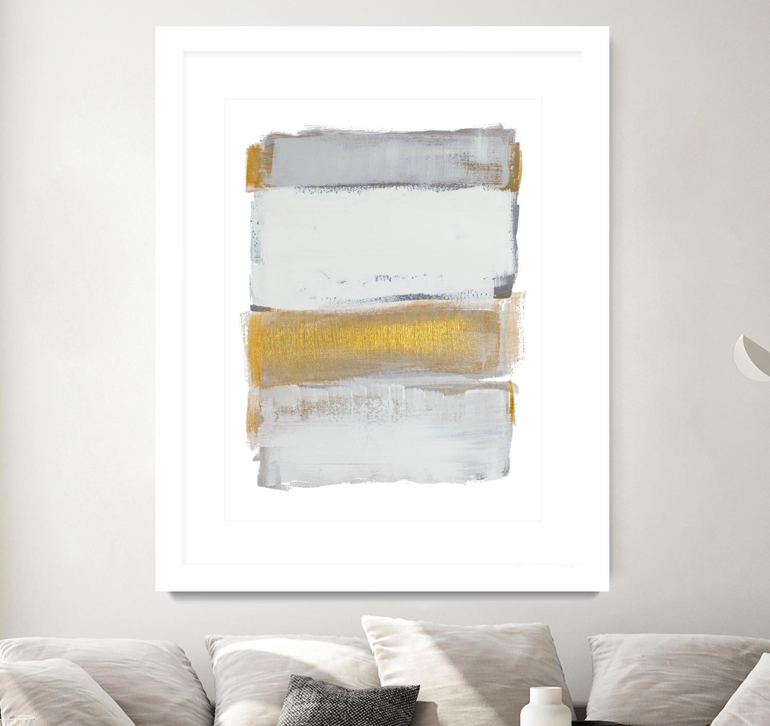 Shades of Golden Gray by Lanie Loreth on GIANT ART - gold abstract