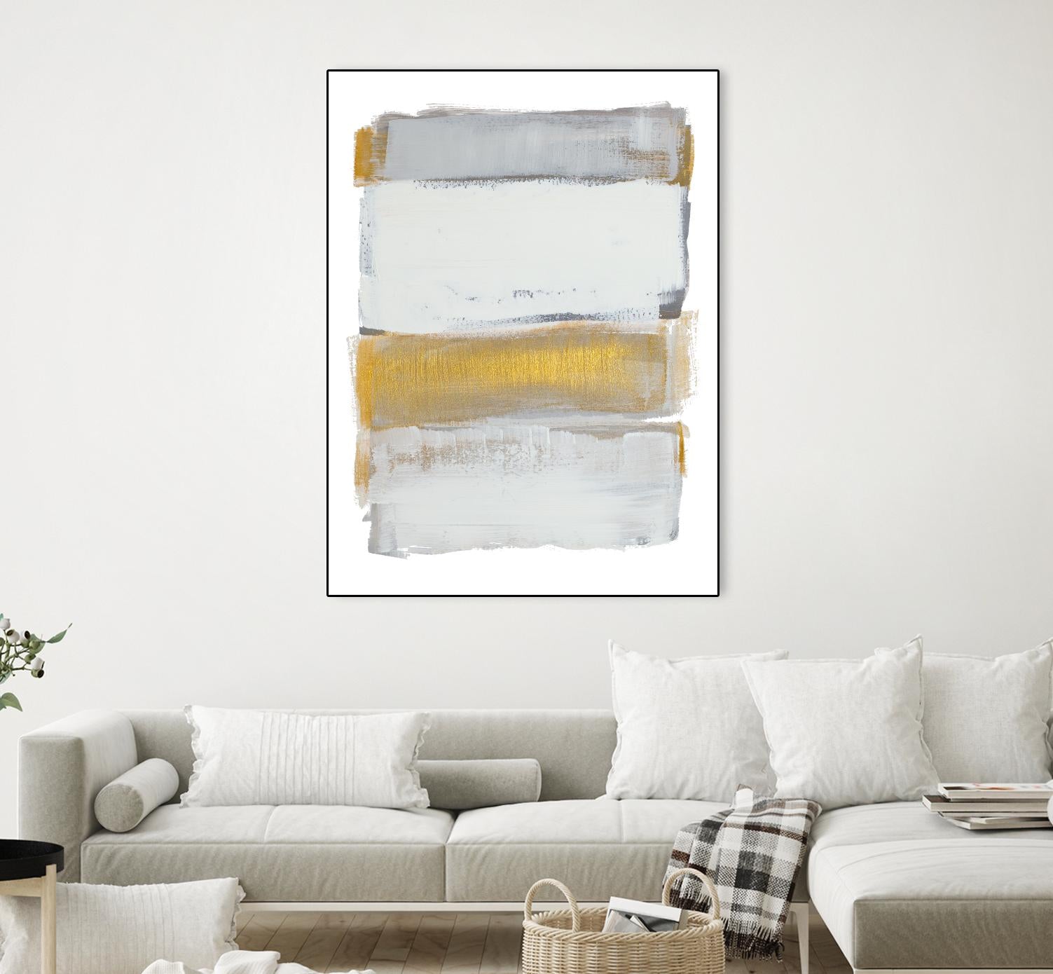 Shades of Golden Gray by Lanie Loreth on GIANT ART - gold abstract