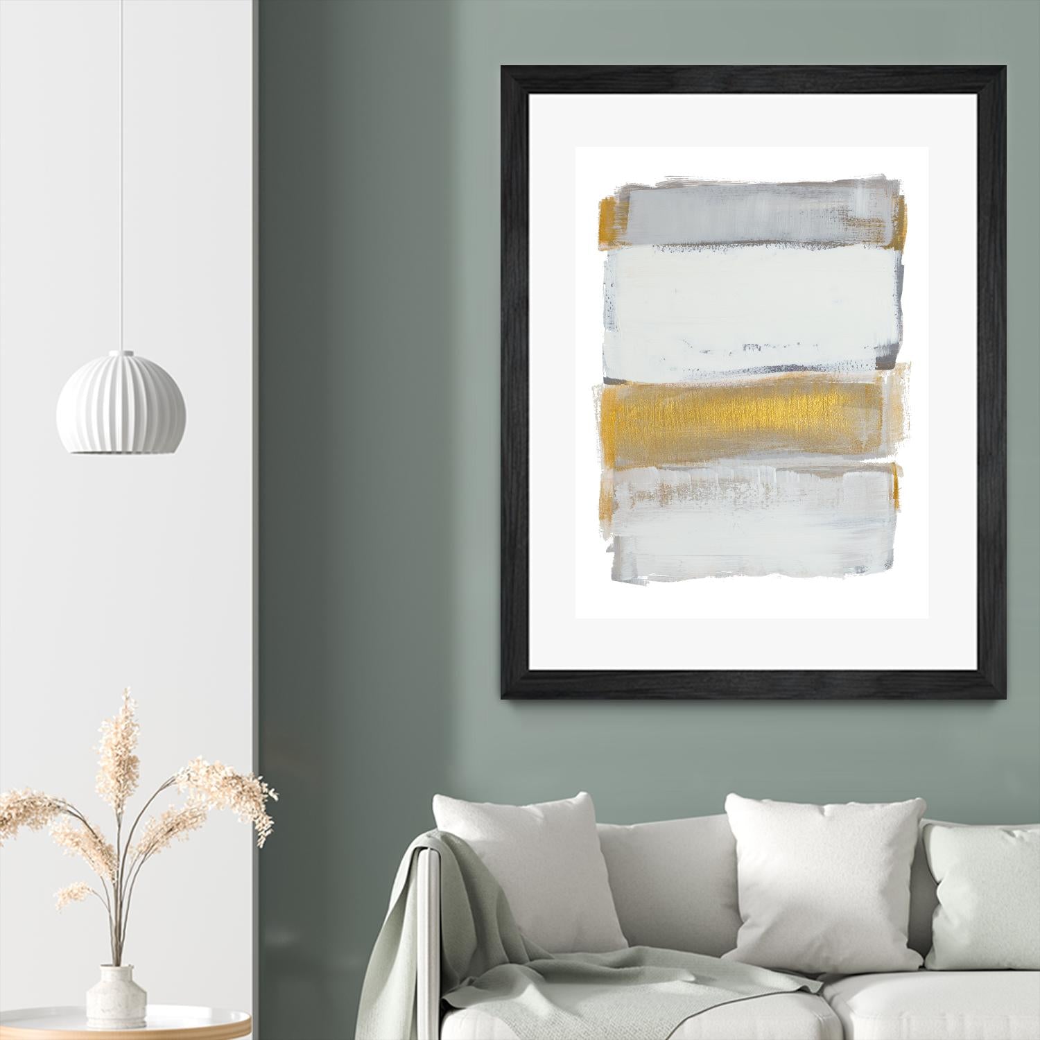 Shades of Golden Gray by Lanie Loreth on GIANT ART - gold abstract