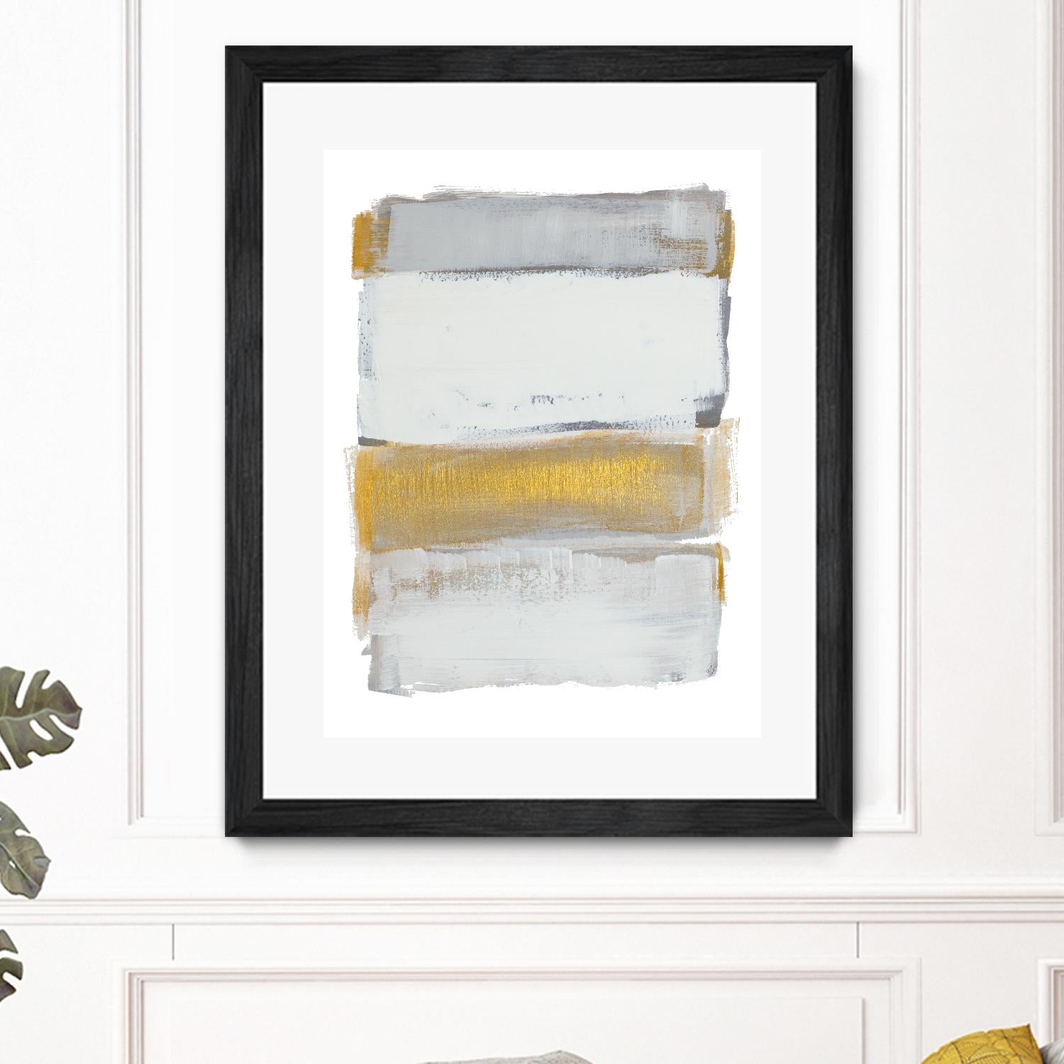 Shades of Golden Gray by Lanie Loreth on GIANT ART - gold abstract