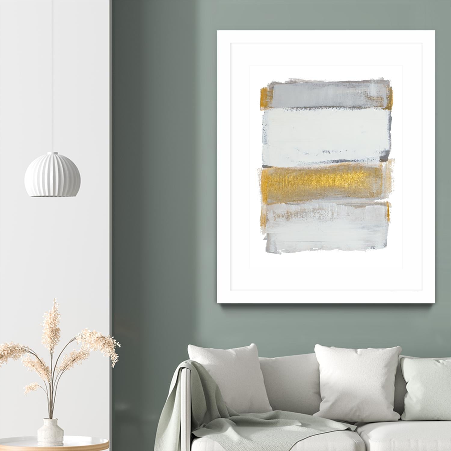 Shades of Golden Gray by Lanie Loreth on GIANT ART - gold abstract