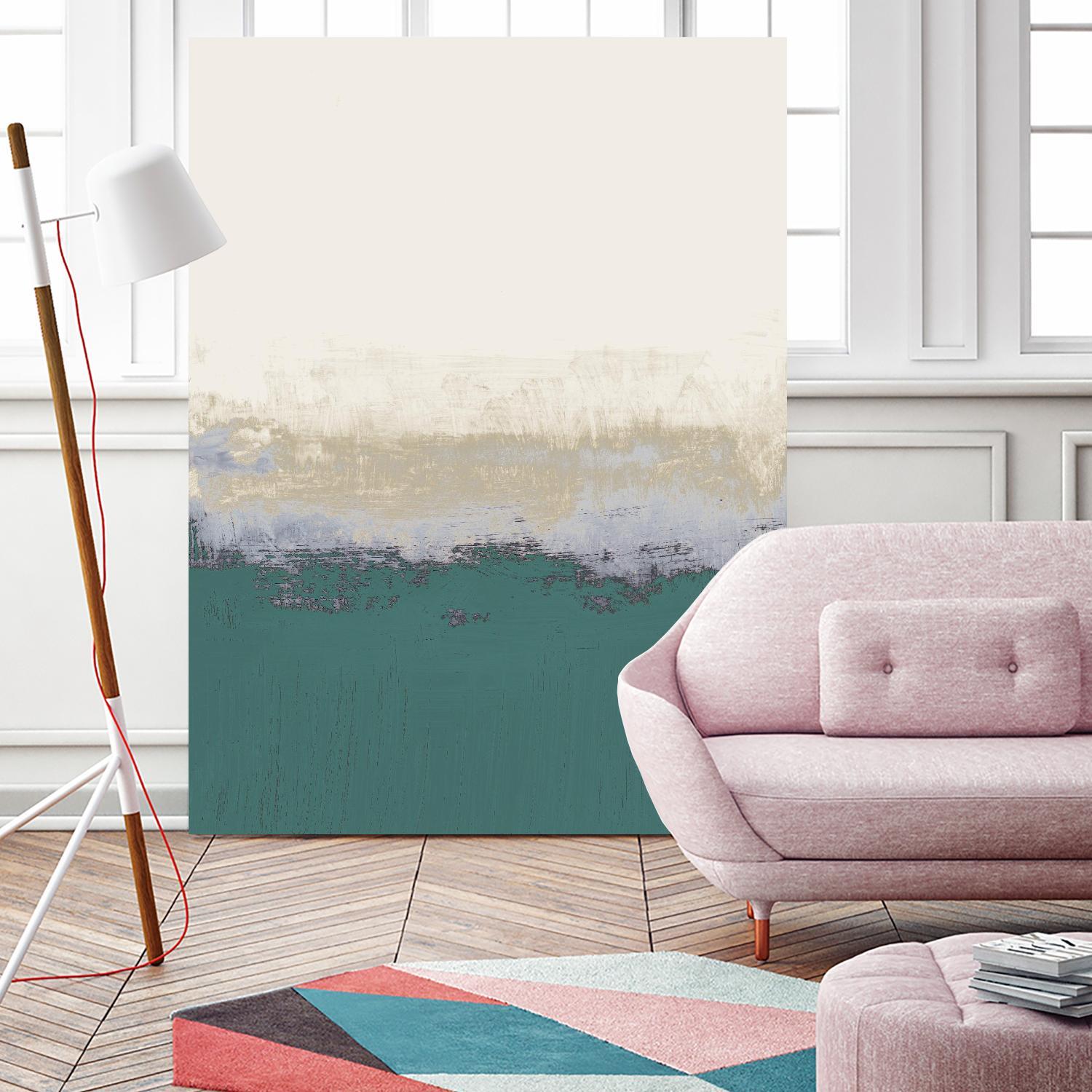 Teal Forever And A Day I by Lanie Loreth on GIANT ART - abstract