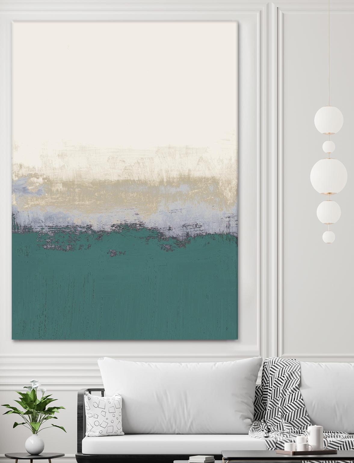 Teal Forever And A Day I by Lanie Loreth on GIANT ART - abstract
