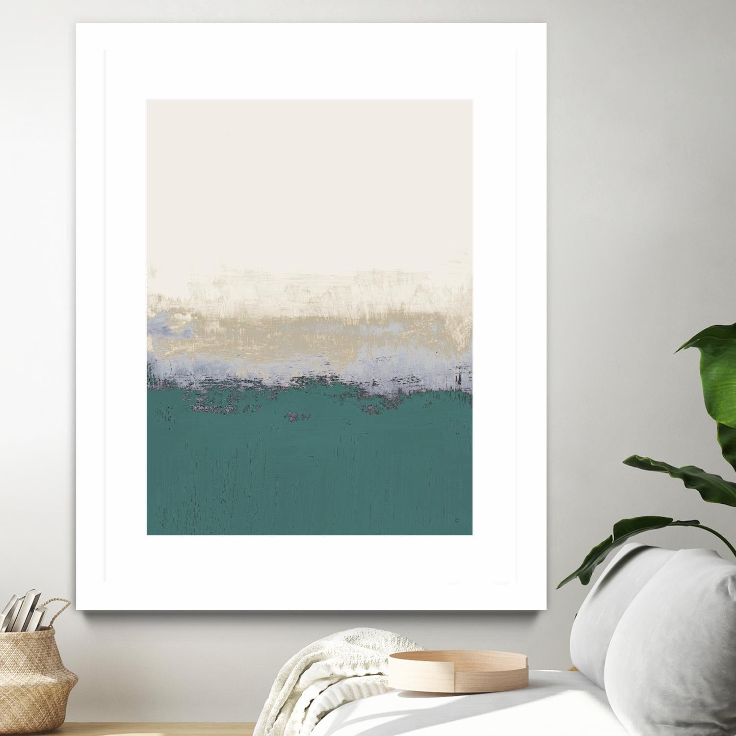 Teal Forever And A Day I by Lanie Loreth on GIANT ART - abstract