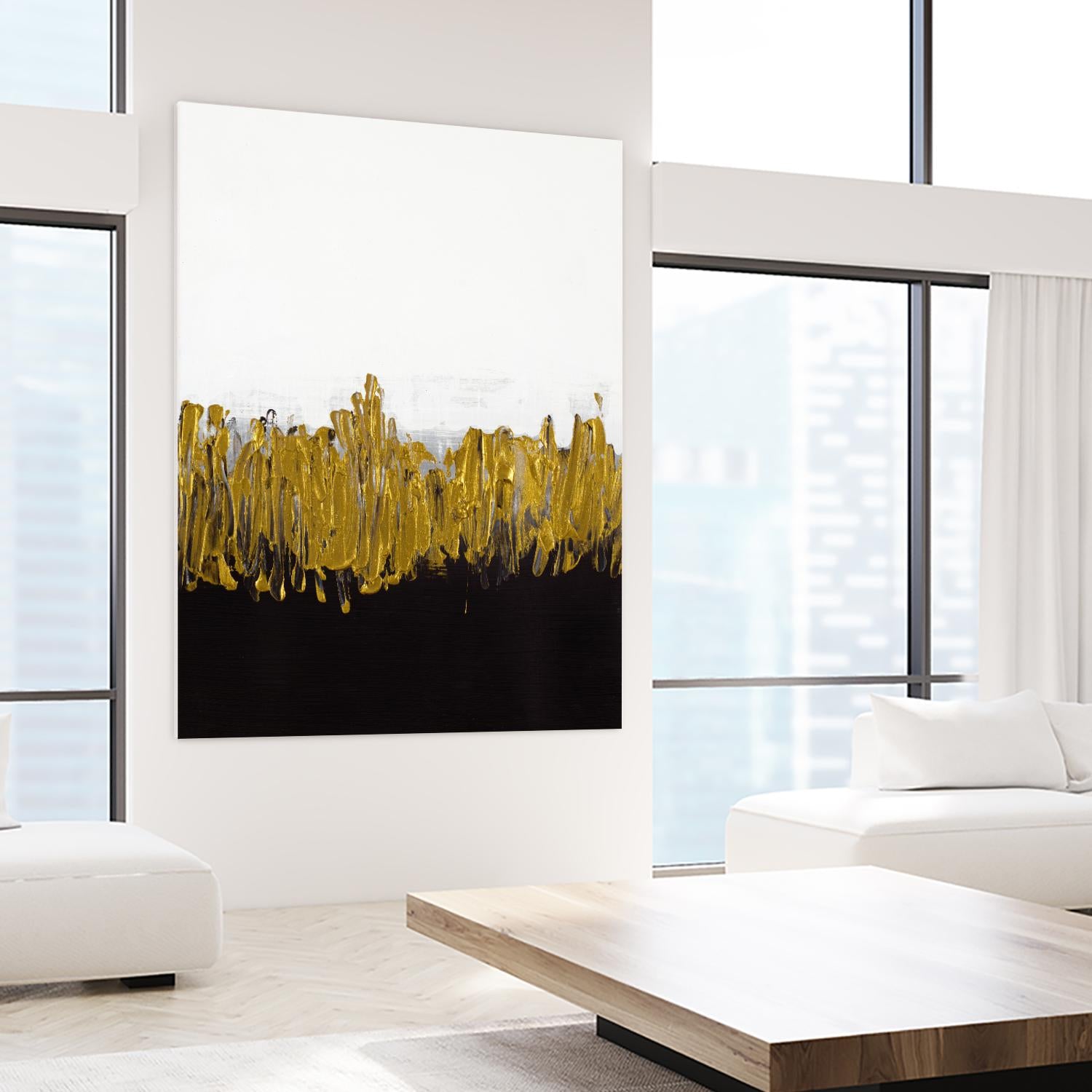 Meet Me in the Middle by Lanie Loreth on GIANT ART - black abstract