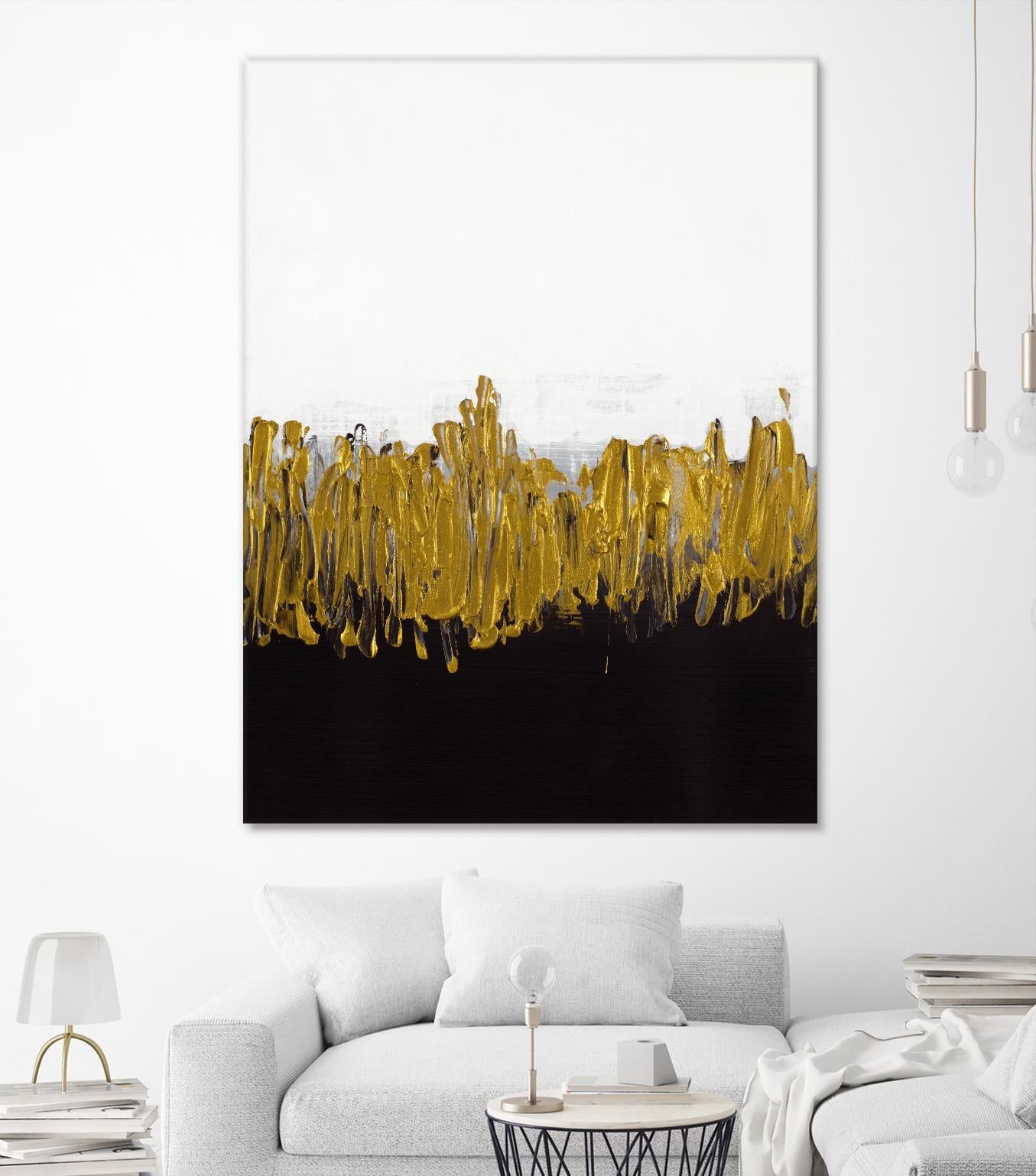 Meet Me in the Middle by Lanie Loreth on GIANT ART - black abstract