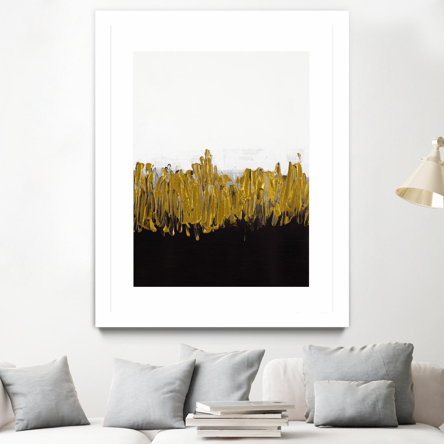 Meet Me in the Middle by Lanie Loreth on GIANT ART - black abstract