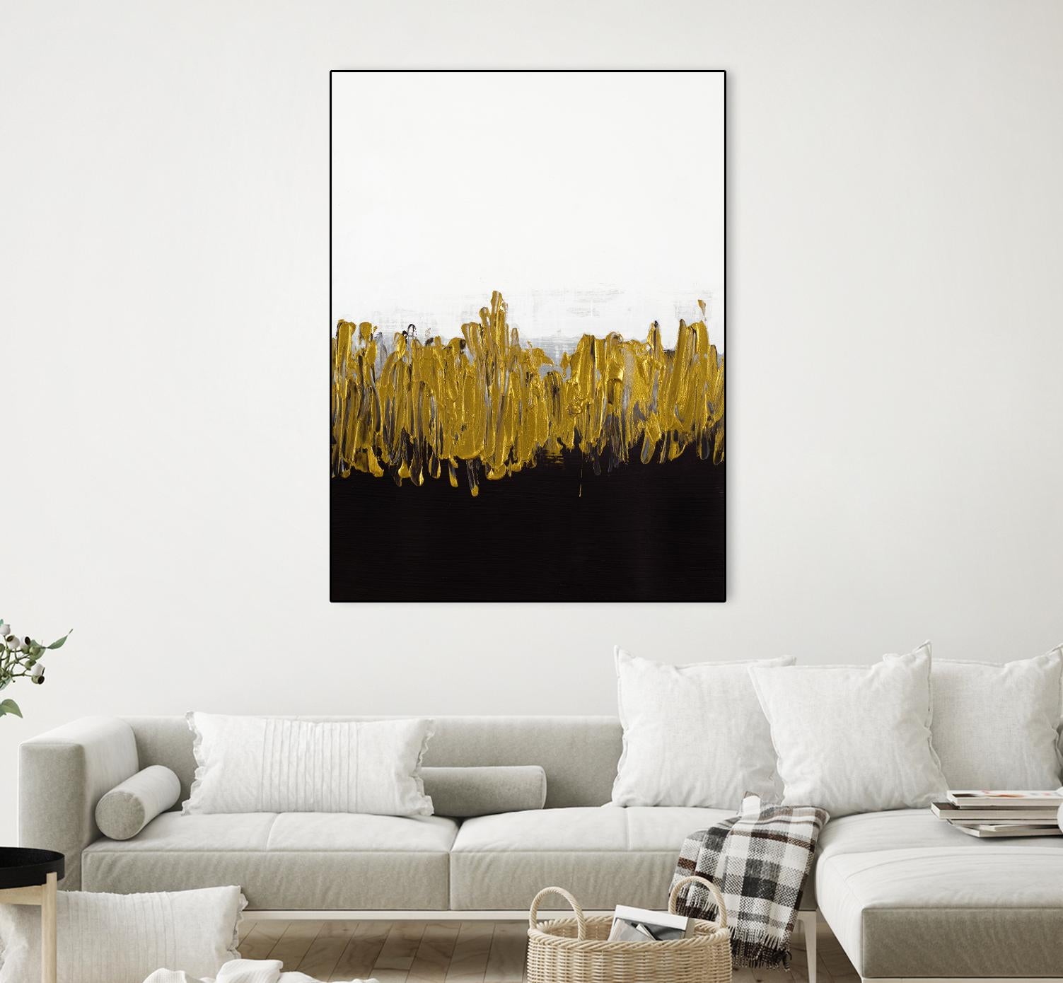 Meet Me in the Middle by Lanie Loreth on GIANT ART - black abstract