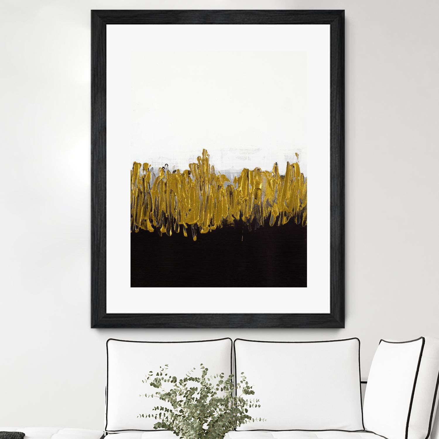 Meet Me in the Middle by Lanie Loreth on GIANT ART - black abstract