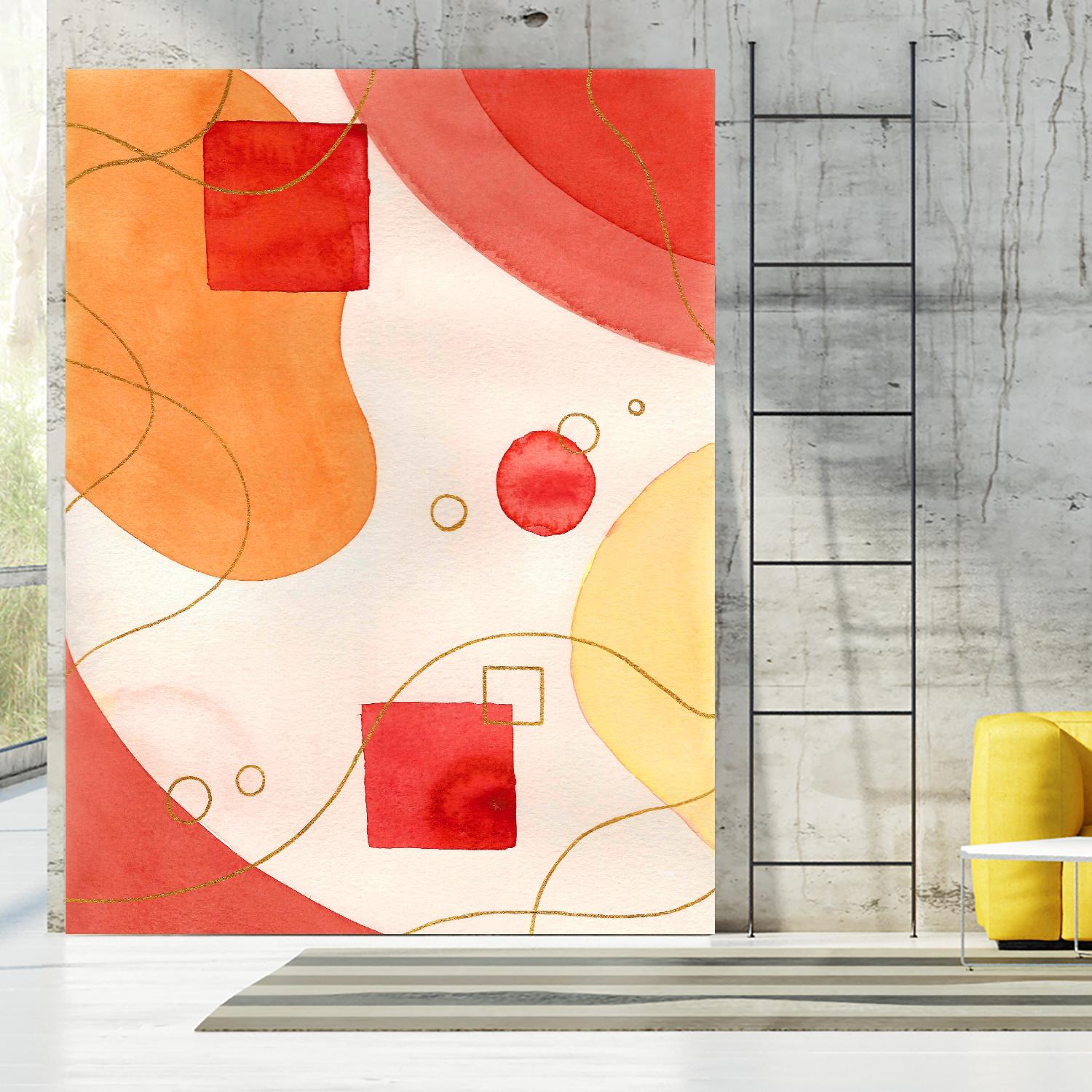 Orange Mood by Amaya on GIANT ART - orange abstract