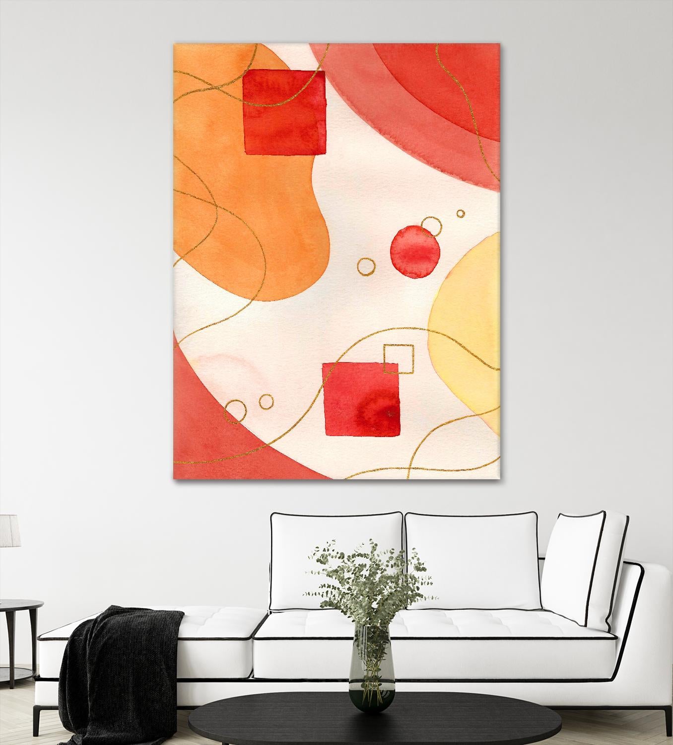 Orange Mood by Amaya on GIANT ART - orange abstract