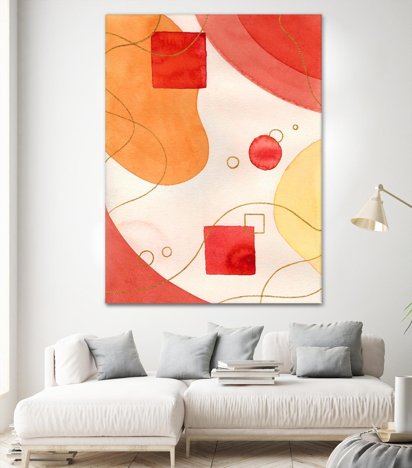 Orange Mood by Amaya on GIANT ART - orange abstract