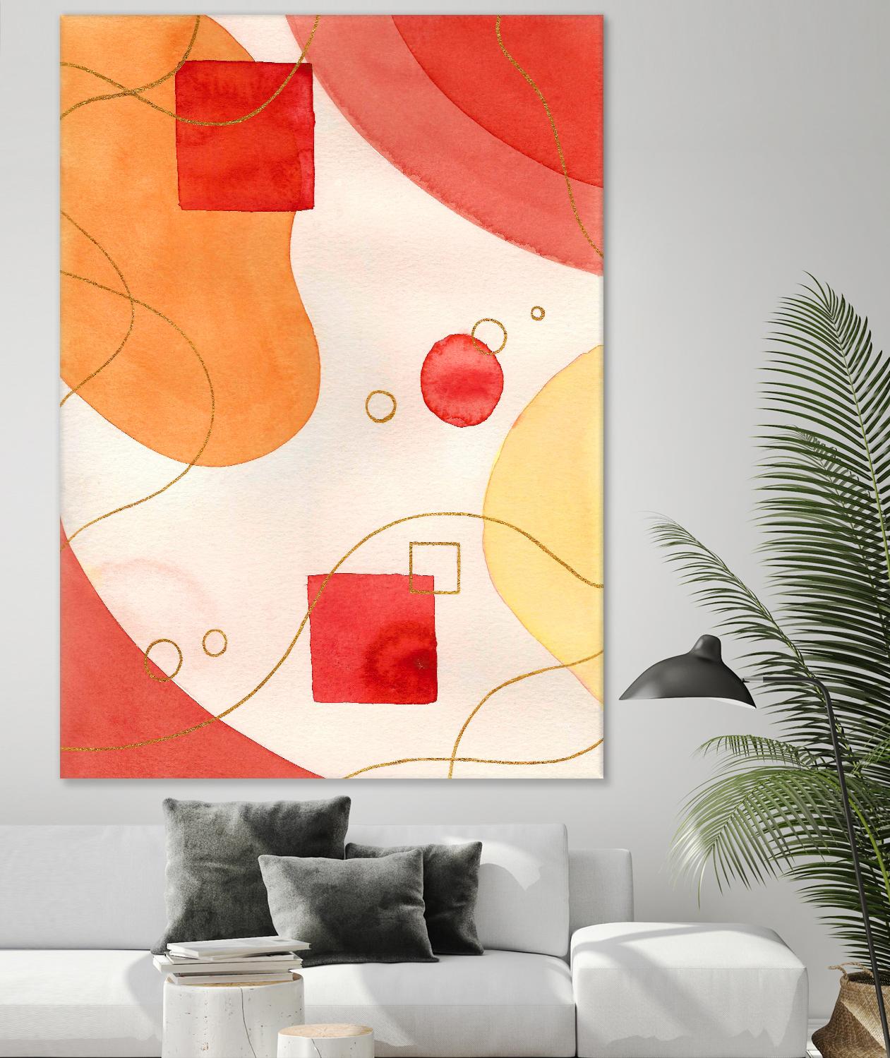 Orange Mood by Amaya on GIANT ART - orange abstract