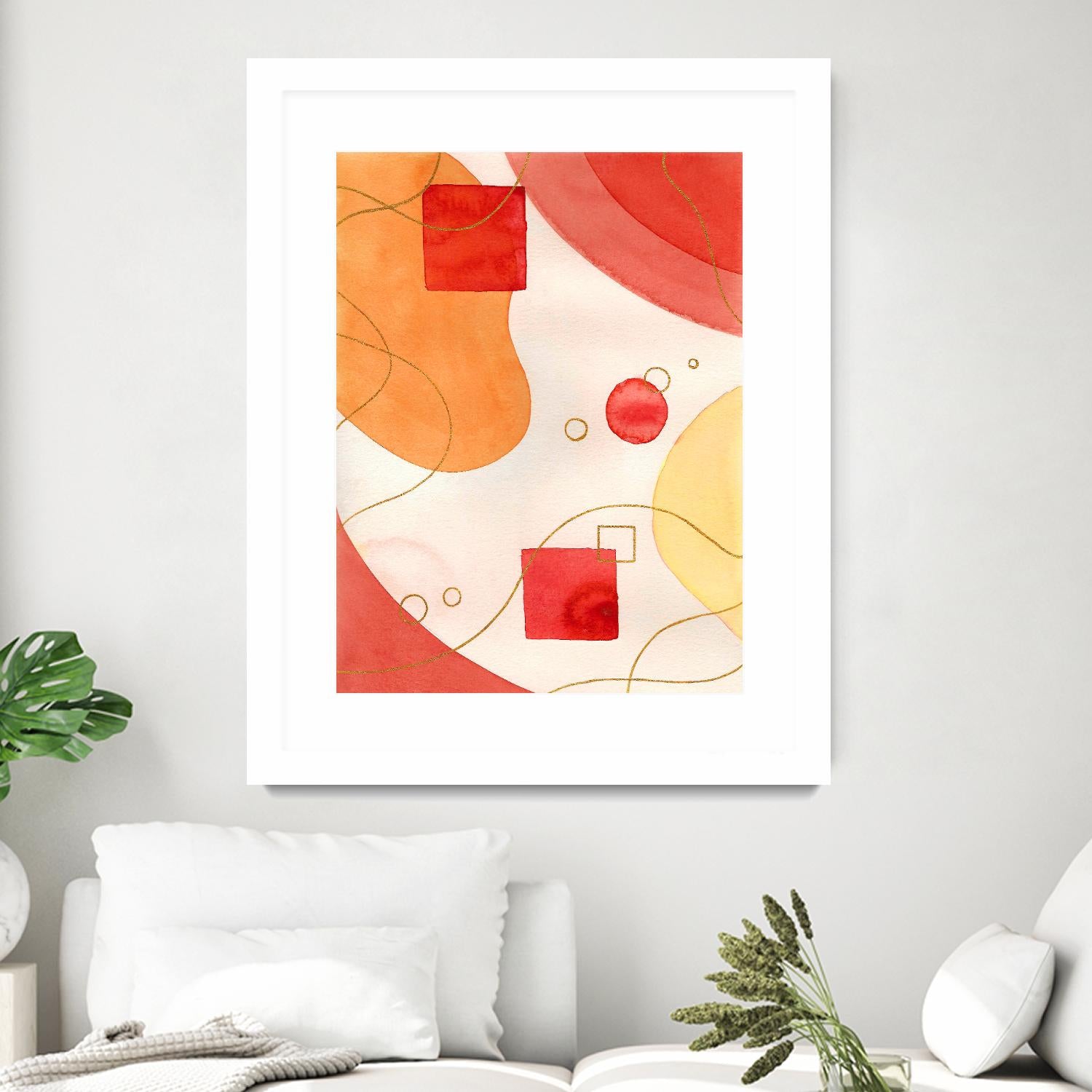Orange Mood by Amaya on GIANT ART - orange abstract