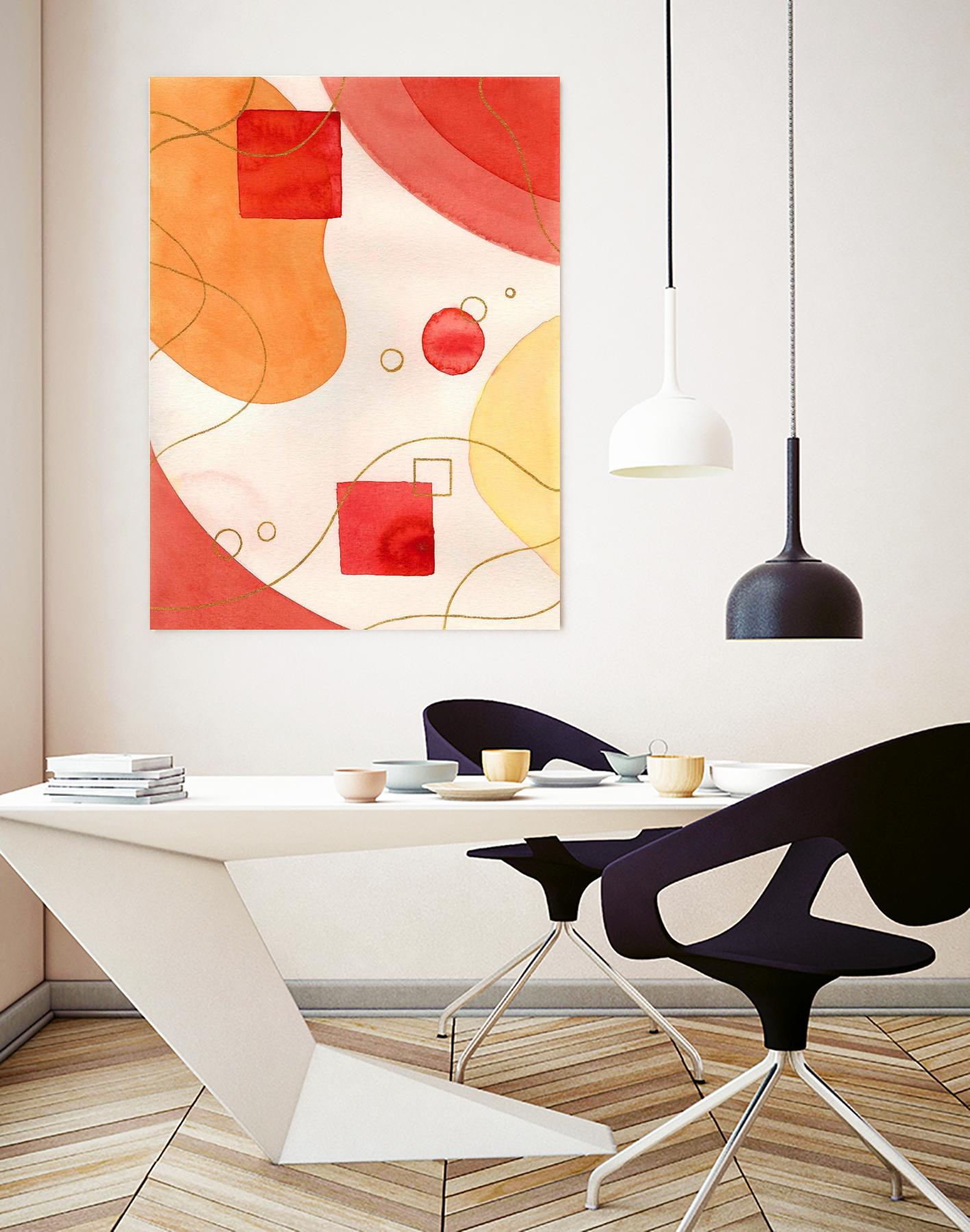 Orange Mood by Amaya on GIANT ART - orange abstract