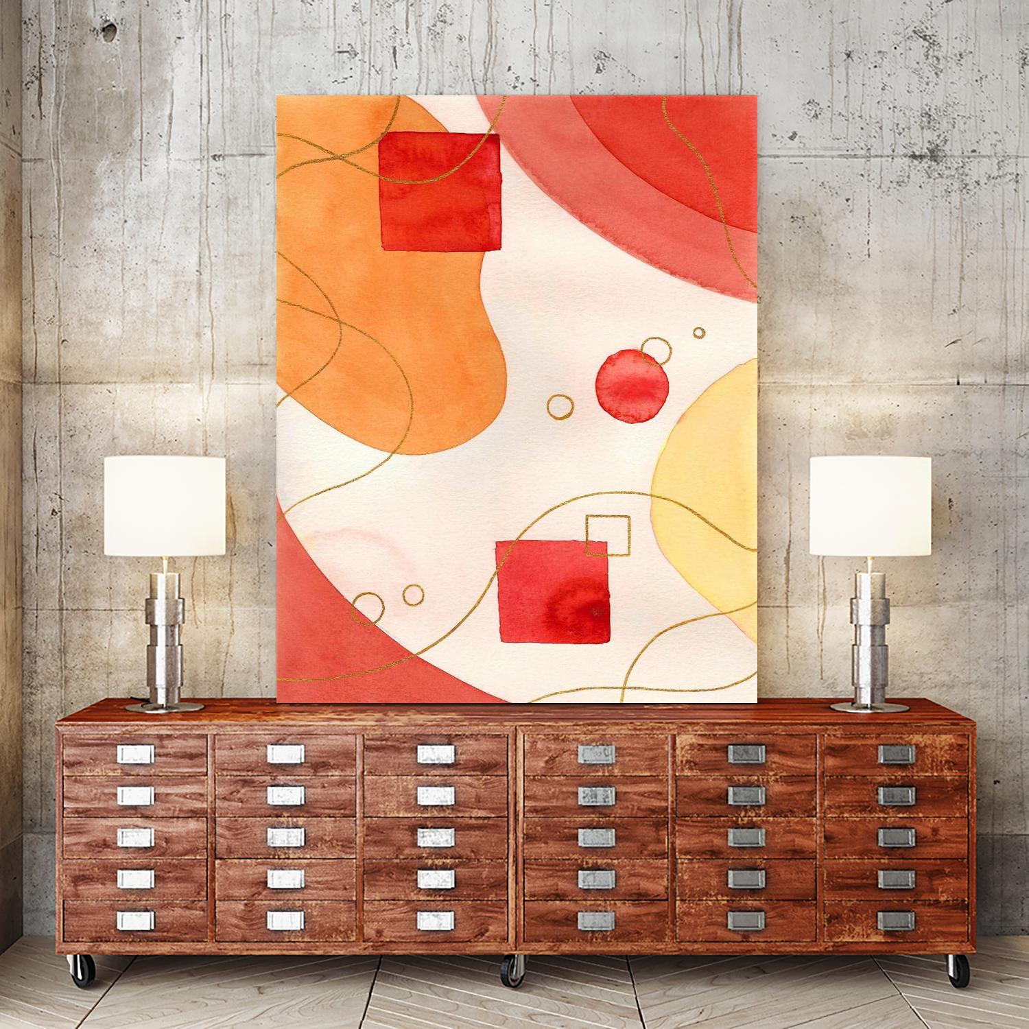 Orange Mood by Amaya on GIANT ART - orange abstract