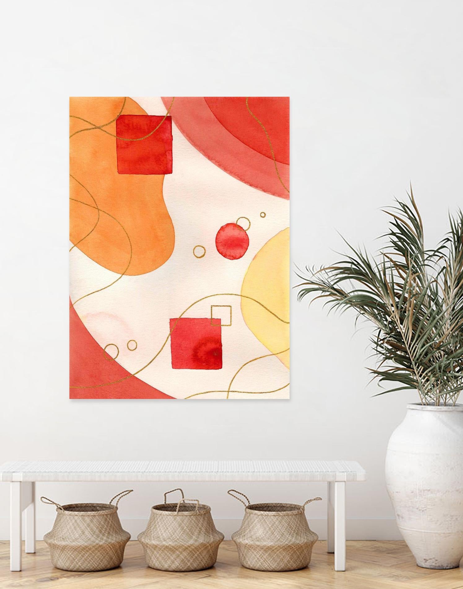 Orange Mood by Amaya on GIANT ART - orange abstract