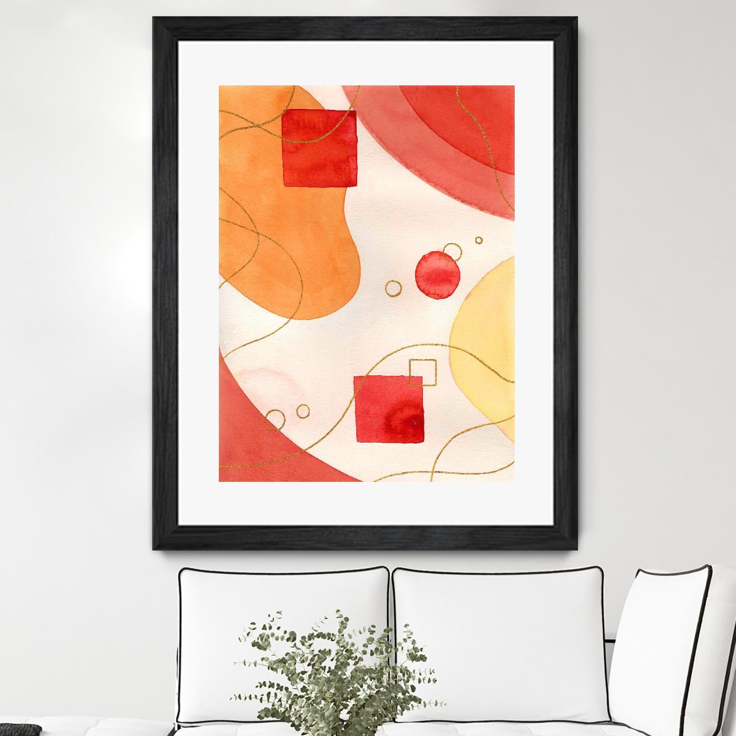 Orange Mood by Amaya on GIANT ART - orange abstract