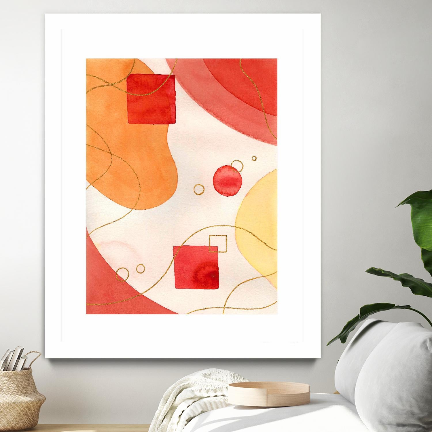 Orange Mood by Amaya on GIANT ART - orange abstract