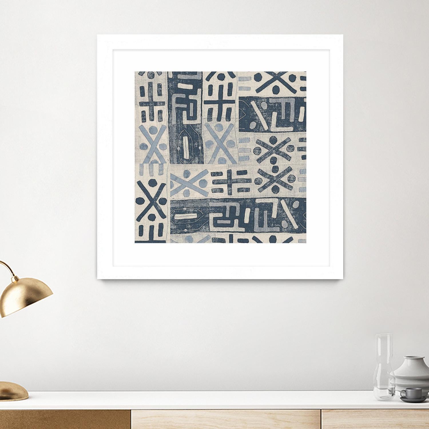 Neutral Mudcloth Pattern by Nicholas Biscardi on GIANT ART - pattern abstract