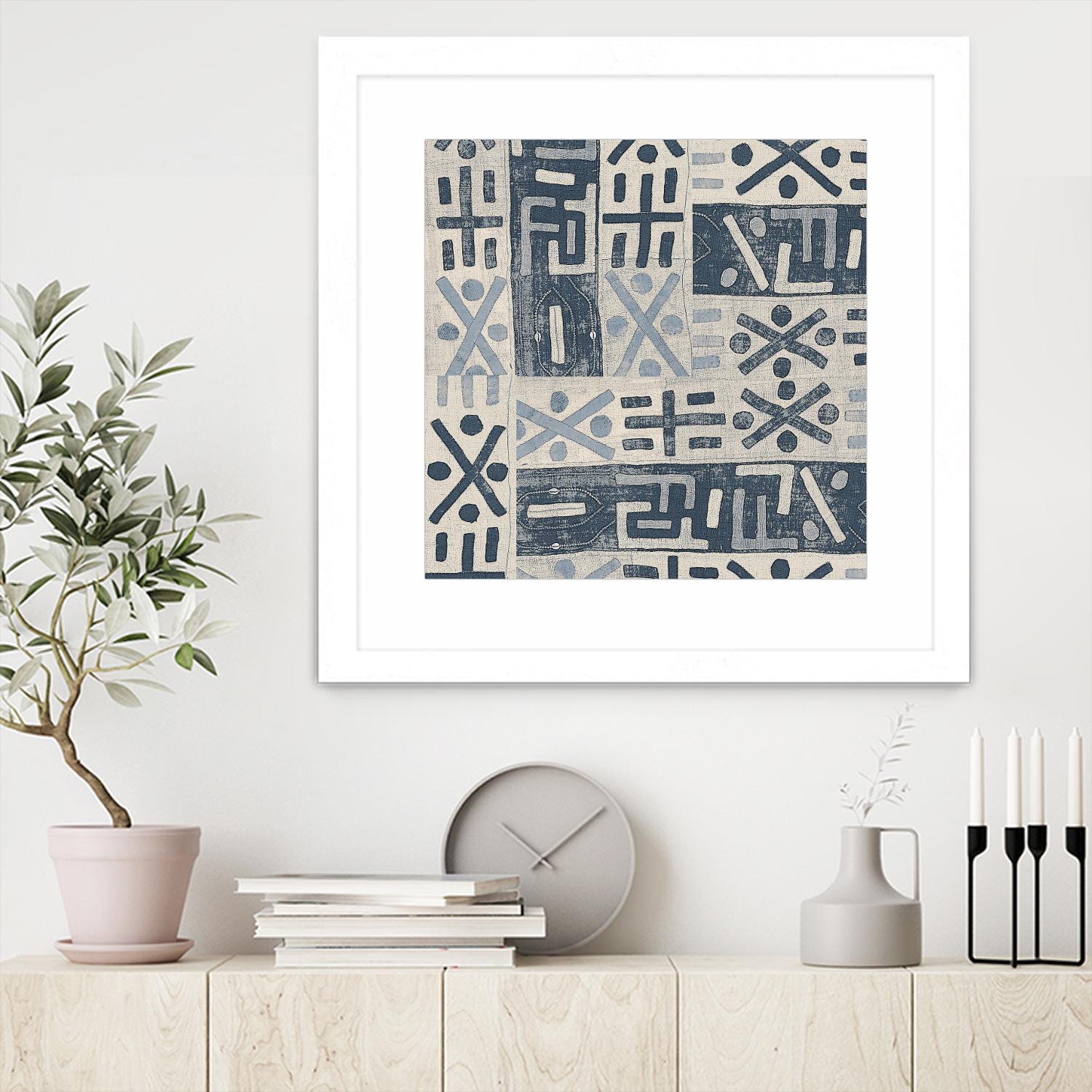 Neutral Mudcloth Pattern by Nicholas Biscardi on GIANT ART - pattern abstract