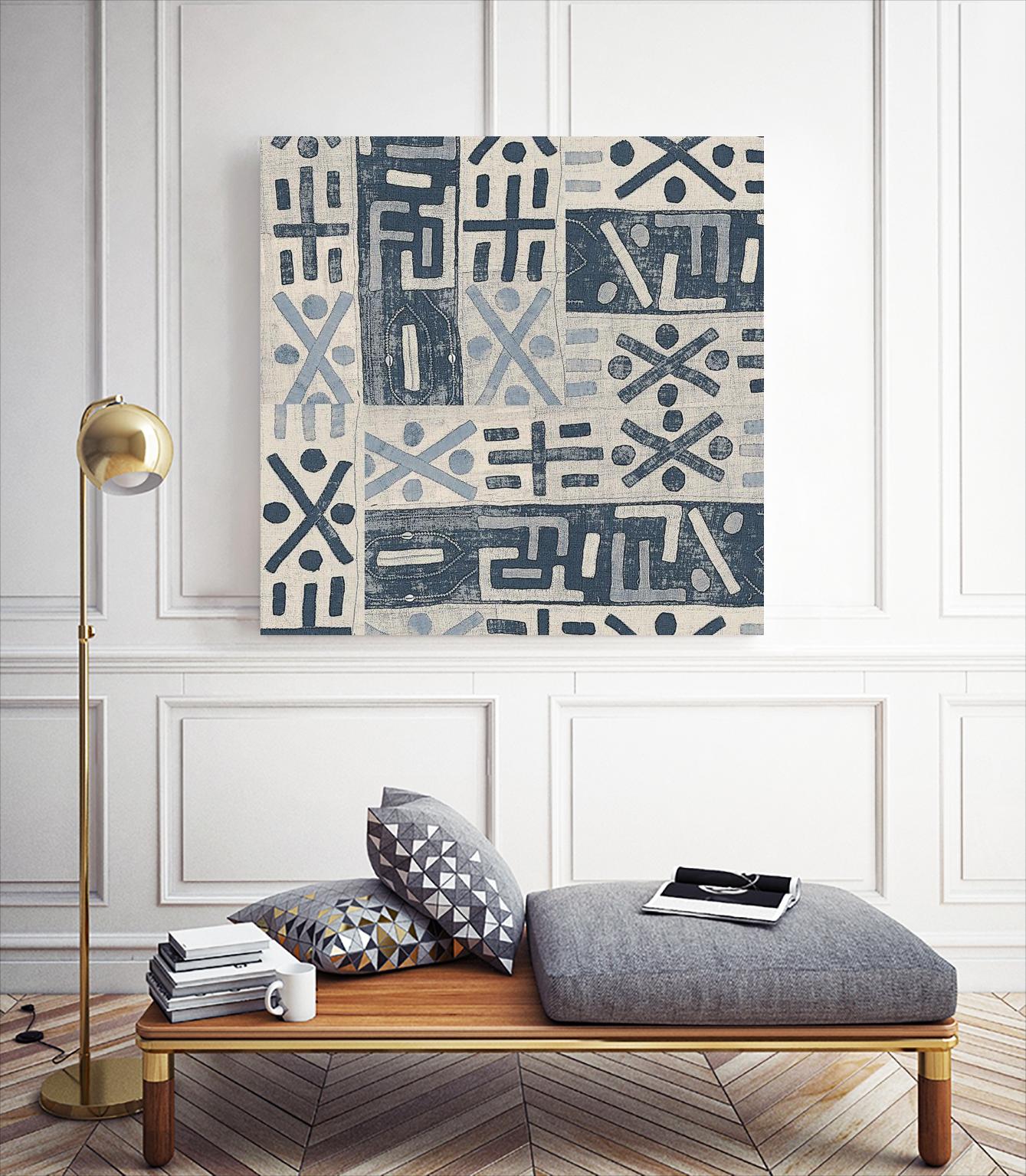 Neutral Mudcloth Pattern by Nicholas Biscardi on GIANT ART - pattern abstract