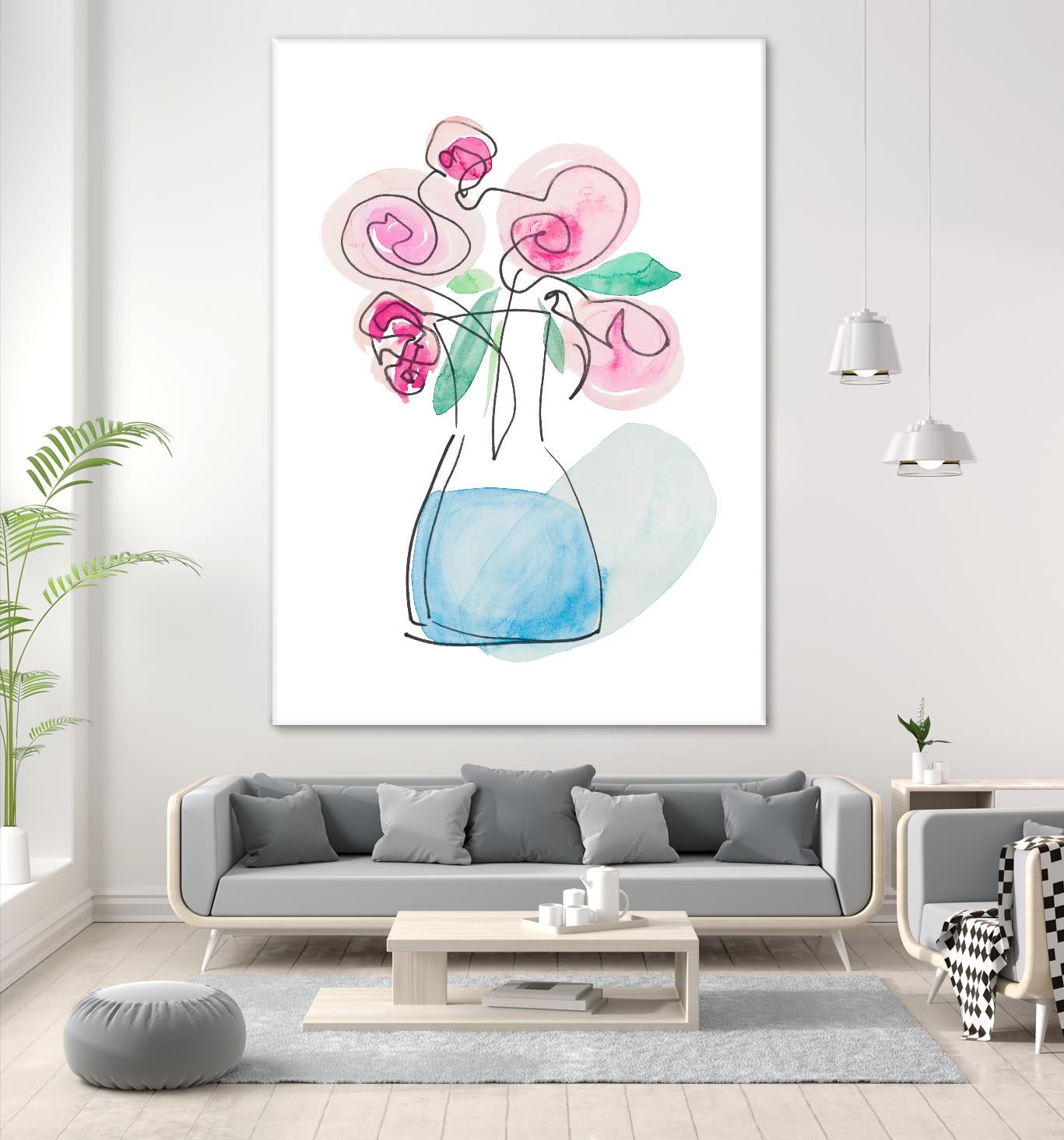 Simple Roses by Nola James on GIANT ART - multi floral