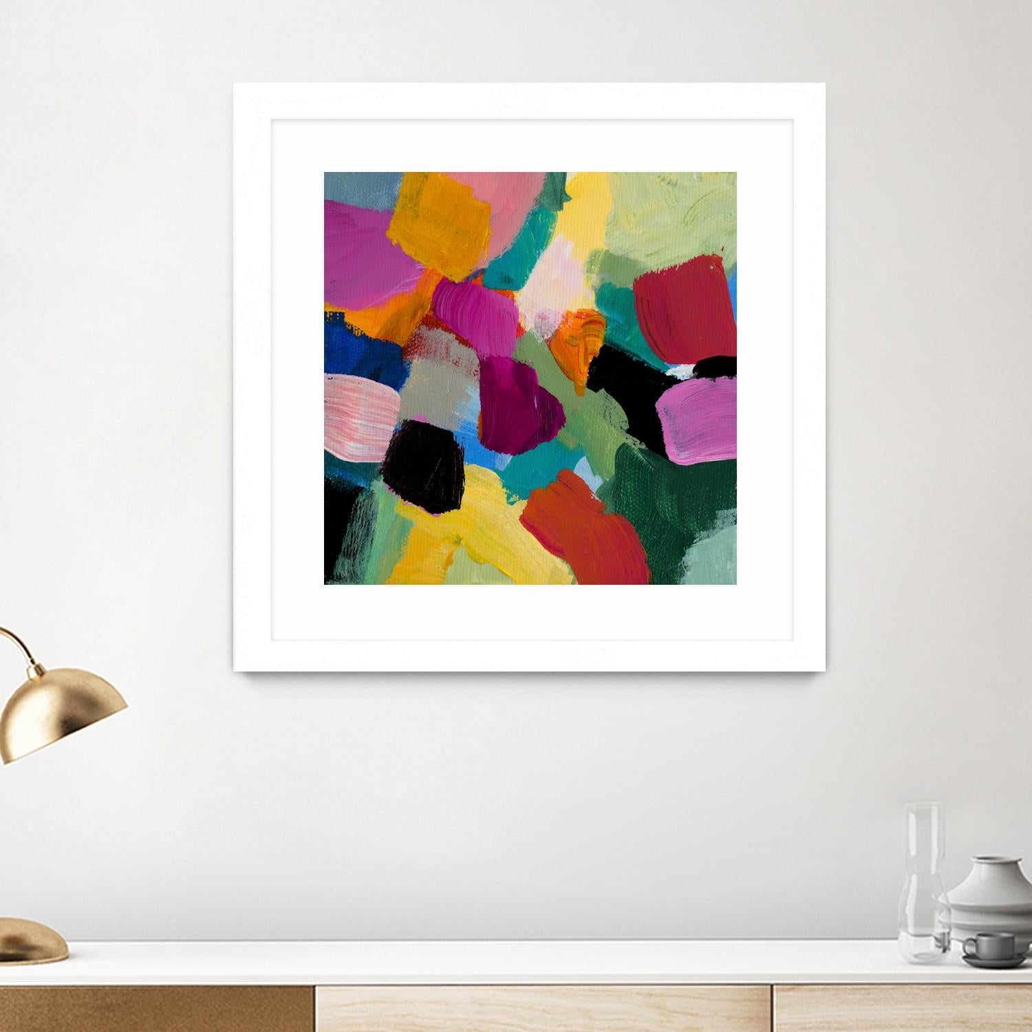 Spring Confetti I by Lanie Loreth on GIANT ART - pink abstract