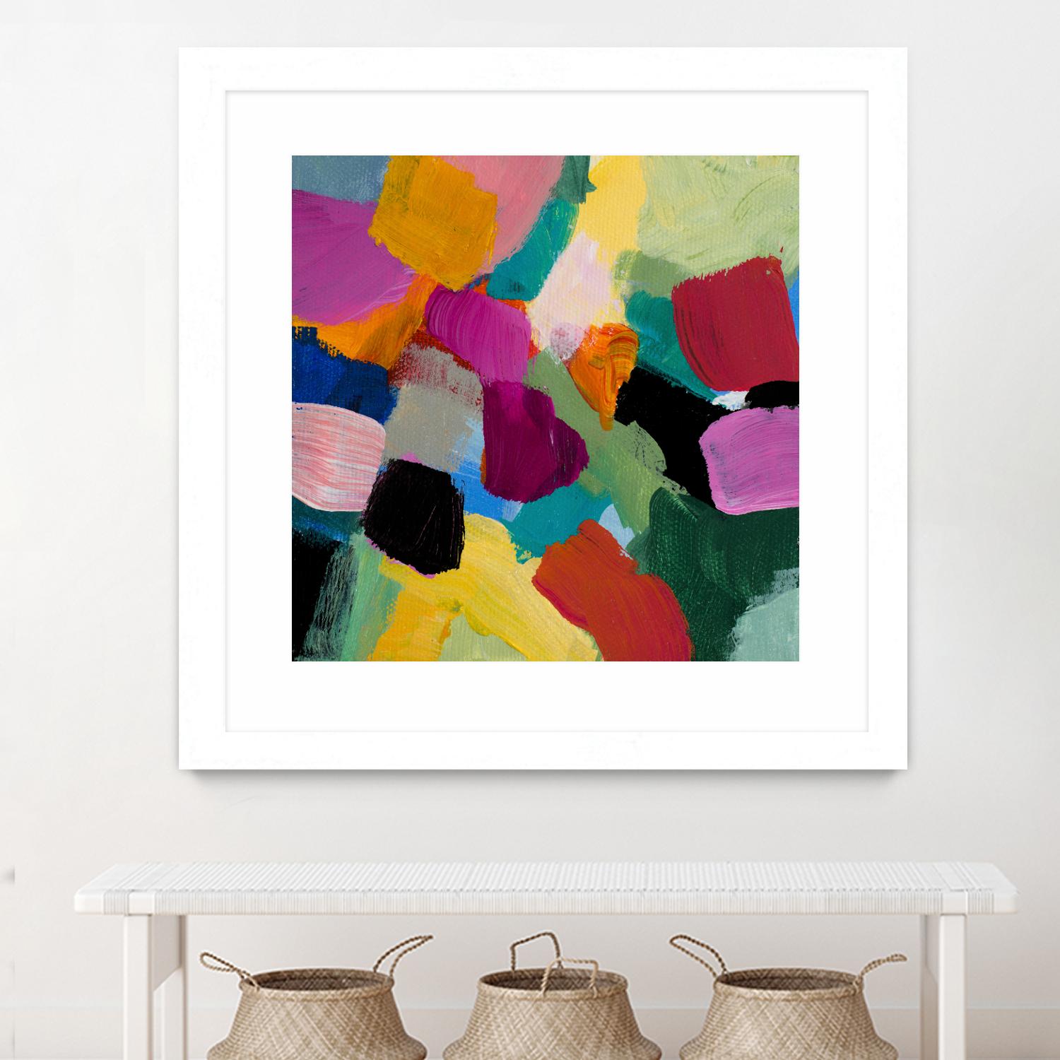 Spring Confetti I by Lanie Loreth on GIANT ART - pink abstract