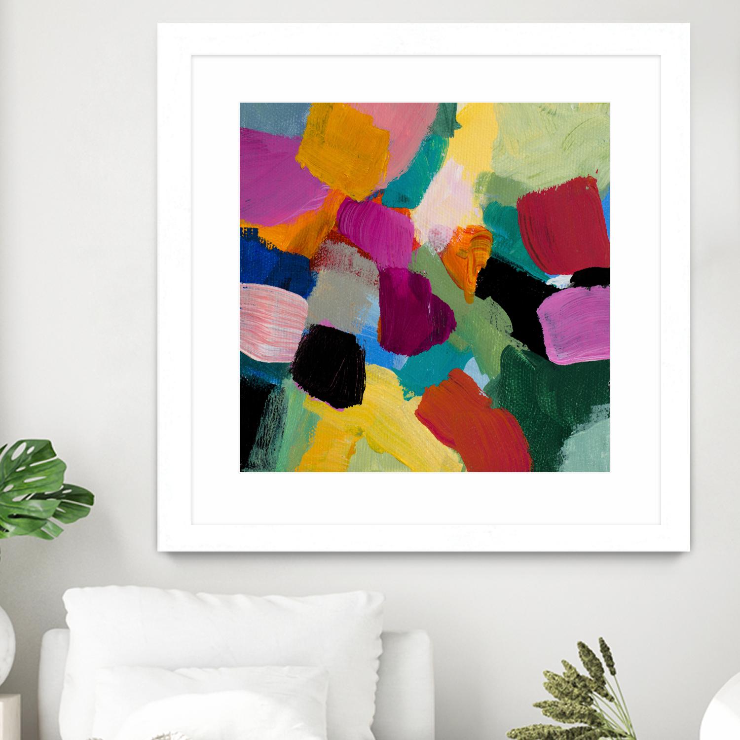 Spring Confetti I by Lanie Loreth on GIANT ART - pink abstract