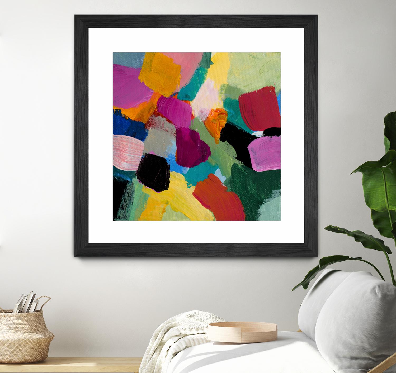 Spring Confetti I by Lanie Loreth on GIANT ART - pink abstract