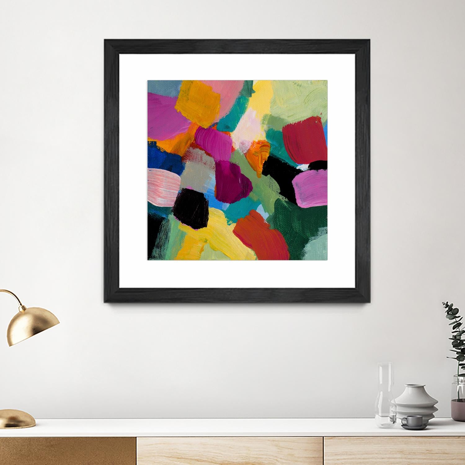 Spring Confetti I by Lanie Loreth on GIANT ART - pink abstract