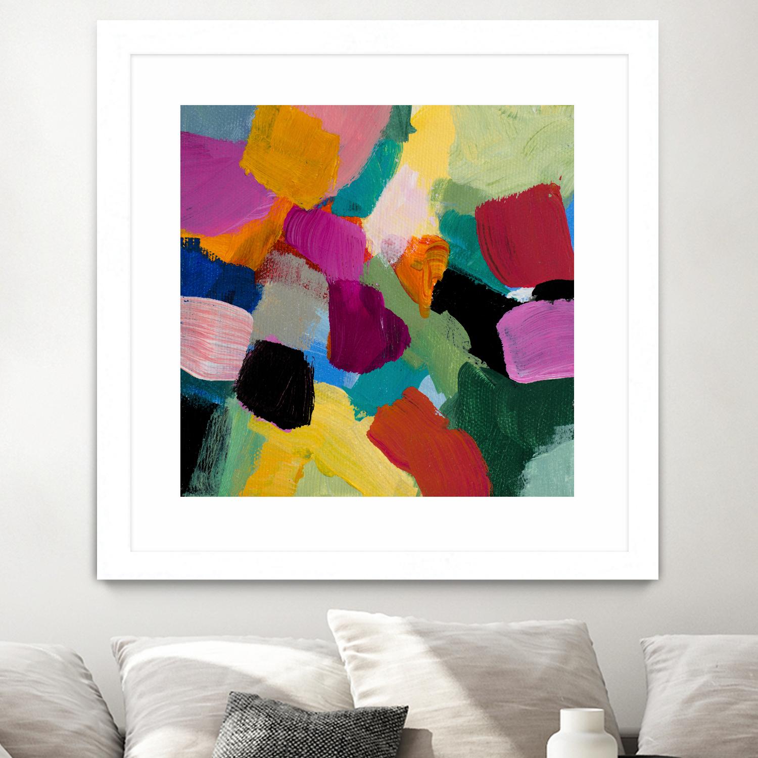Spring Confetti I by Lanie Loreth on GIANT ART - pink abstract