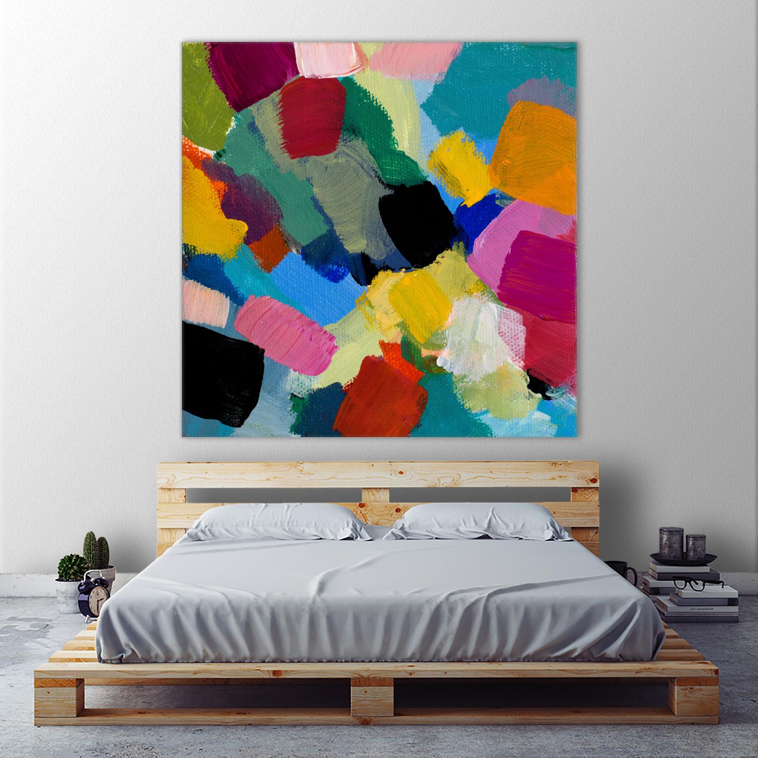 Spring Confetti II by Lanie Loreth on GIANT ART - pink abstract