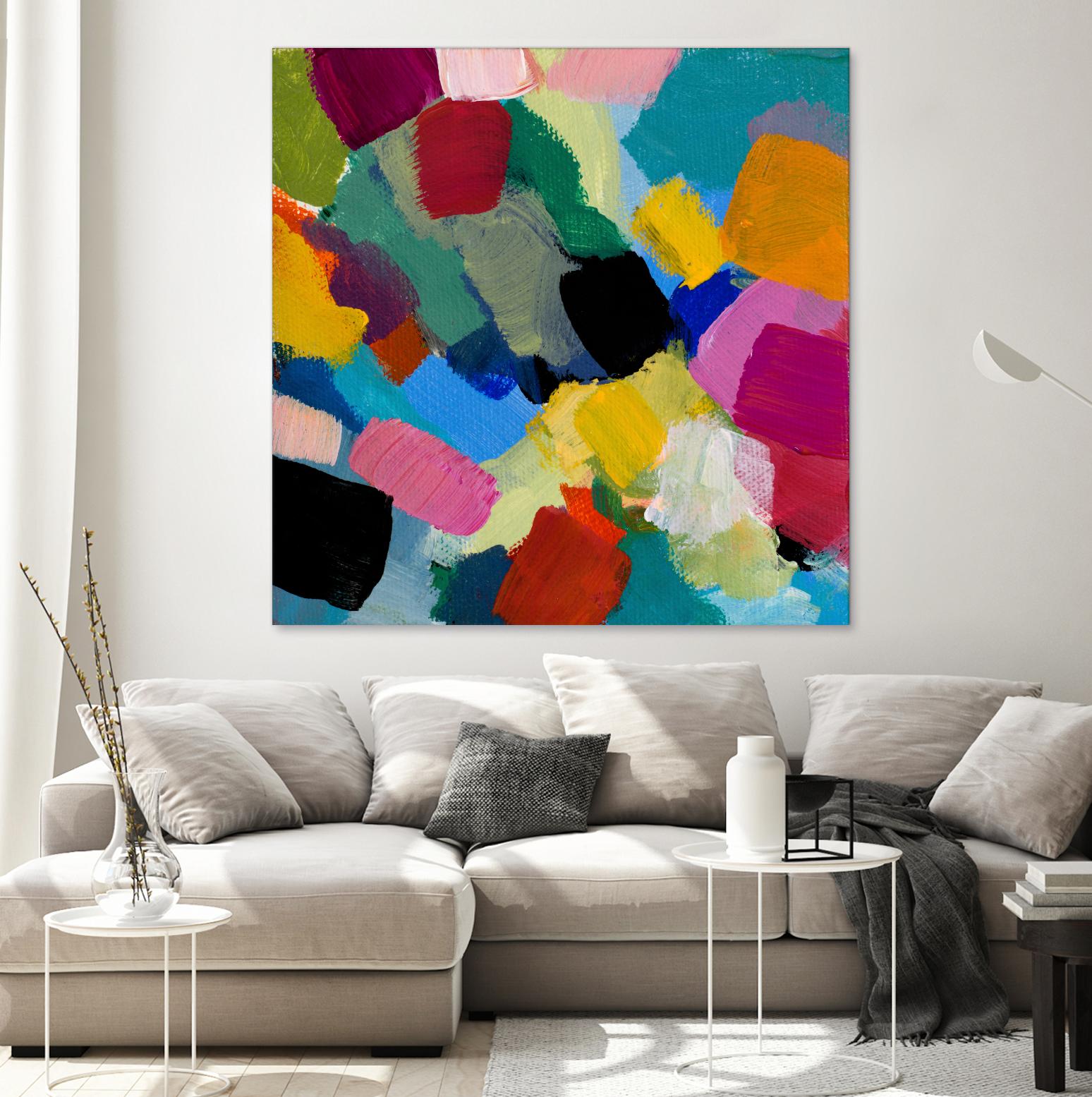 Spring Confetti II by Lanie Loreth on GIANT ART - pink abstract