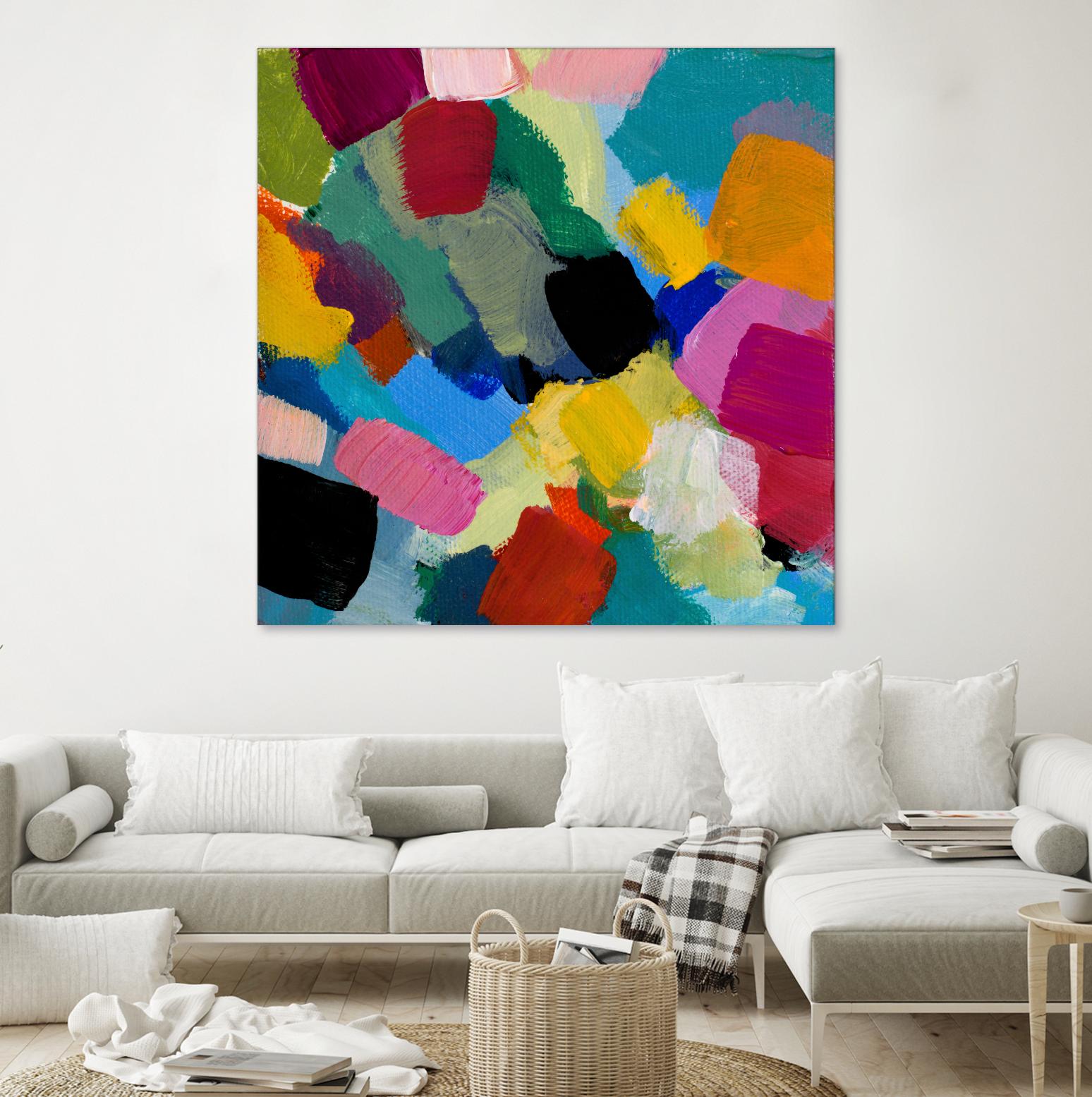 Spring Confetti II by Lanie Loreth on GIANT ART - pink abstract