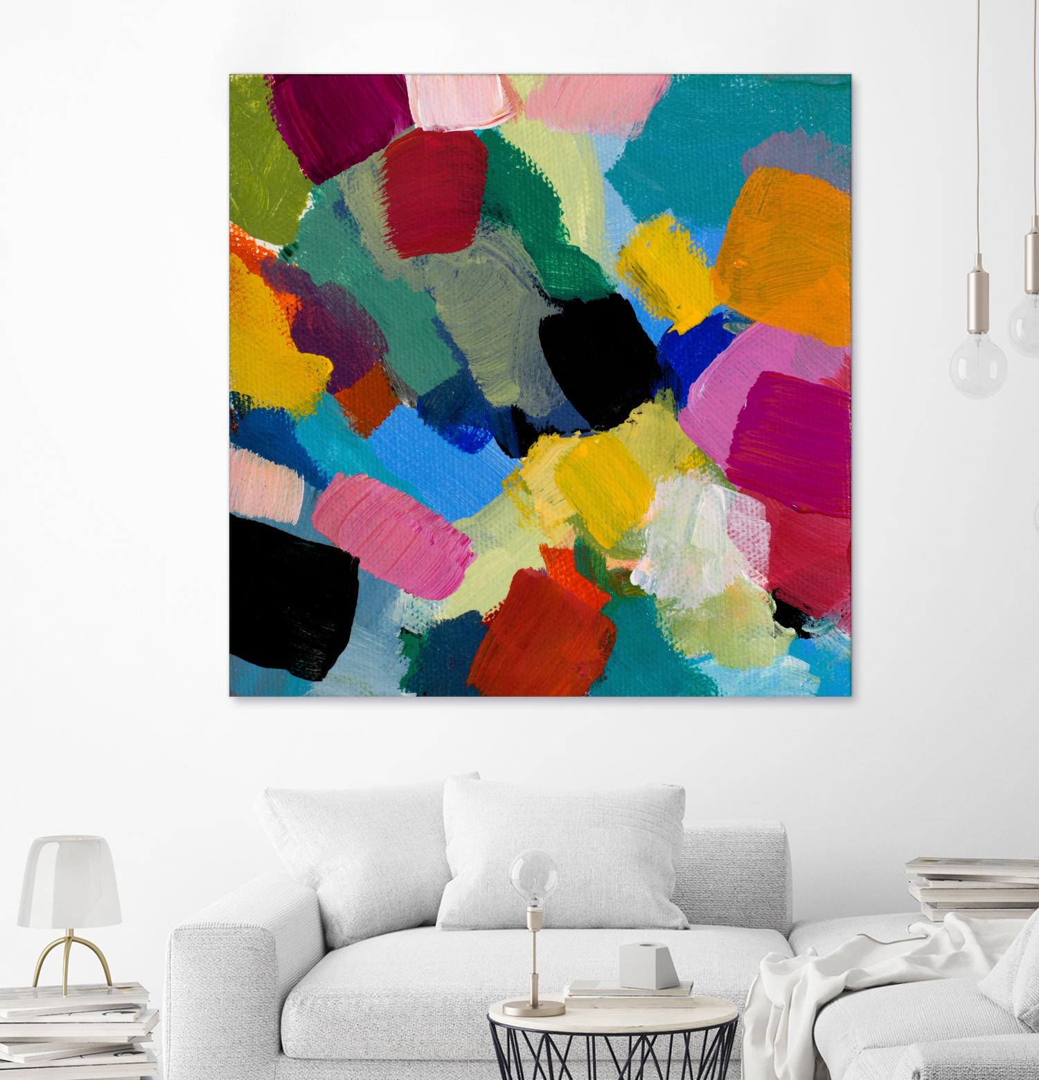 Spring Confetti II by Lanie Loreth on GIANT ART - pink abstract
