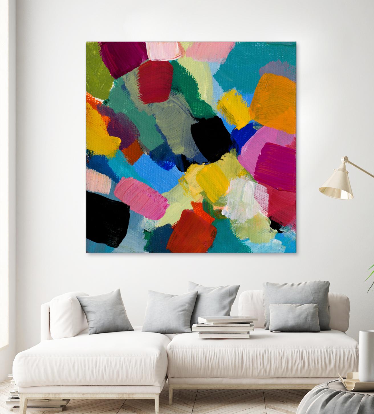 Spring Confetti II by Lanie Loreth on GIANT ART - pink abstract