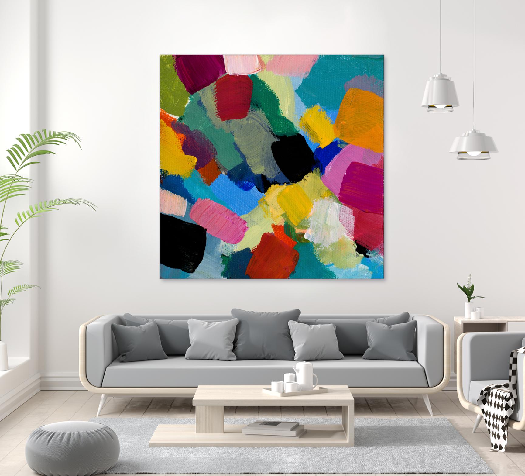 Spring Confetti II by Lanie Loreth on GIANT ART - pink abstract