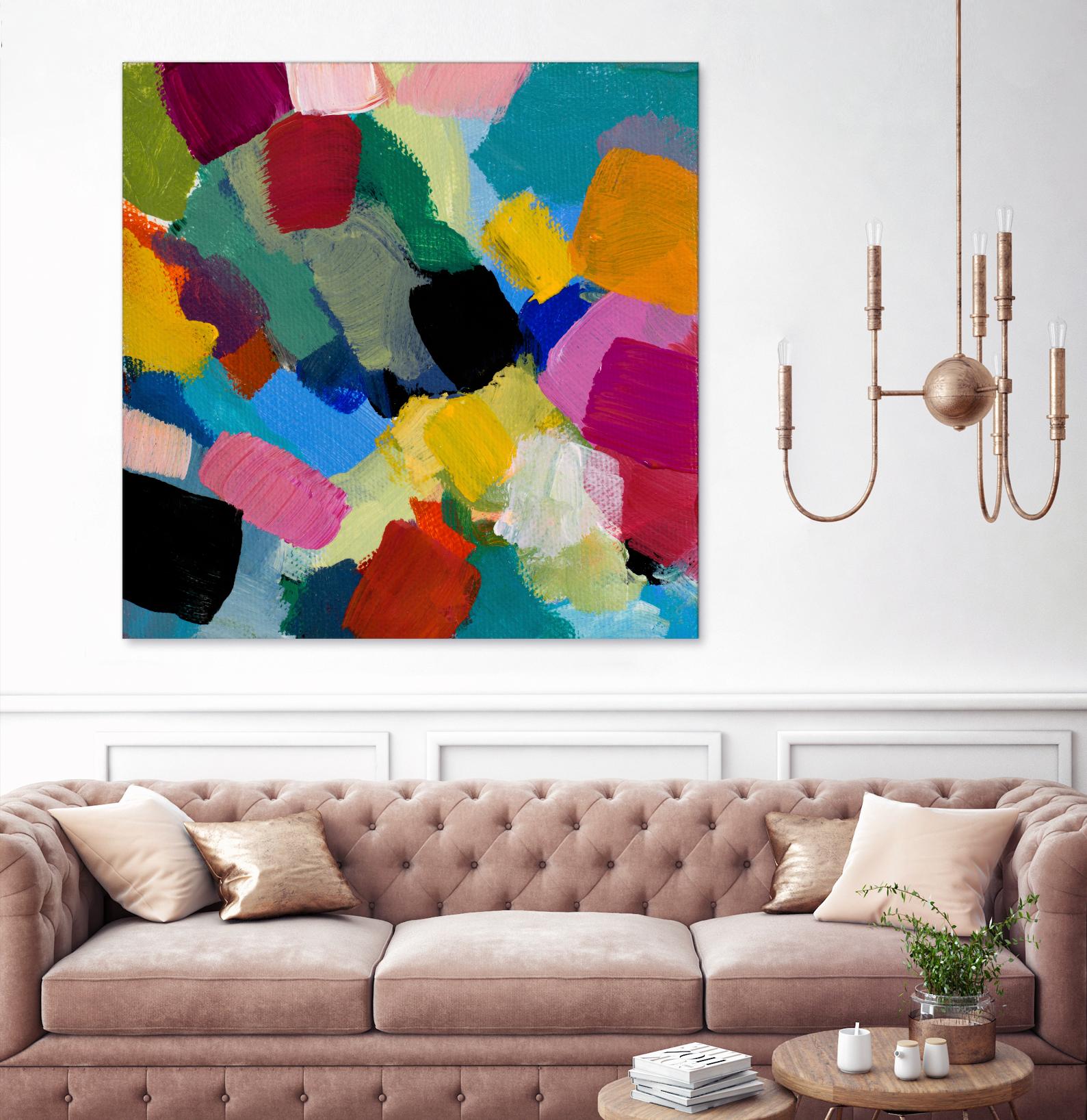 Spring Confetti II by Lanie Loreth on GIANT ART - pink abstract
