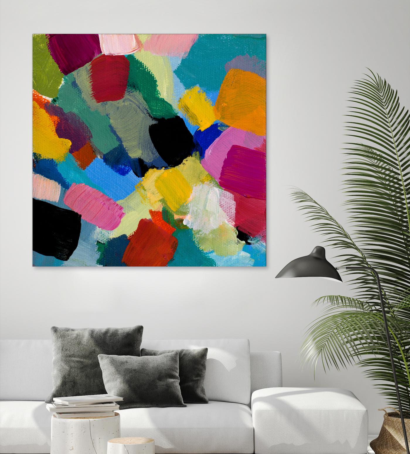 Spring Confetti II by Lanie Loreth on GIANT ART - pink abstract