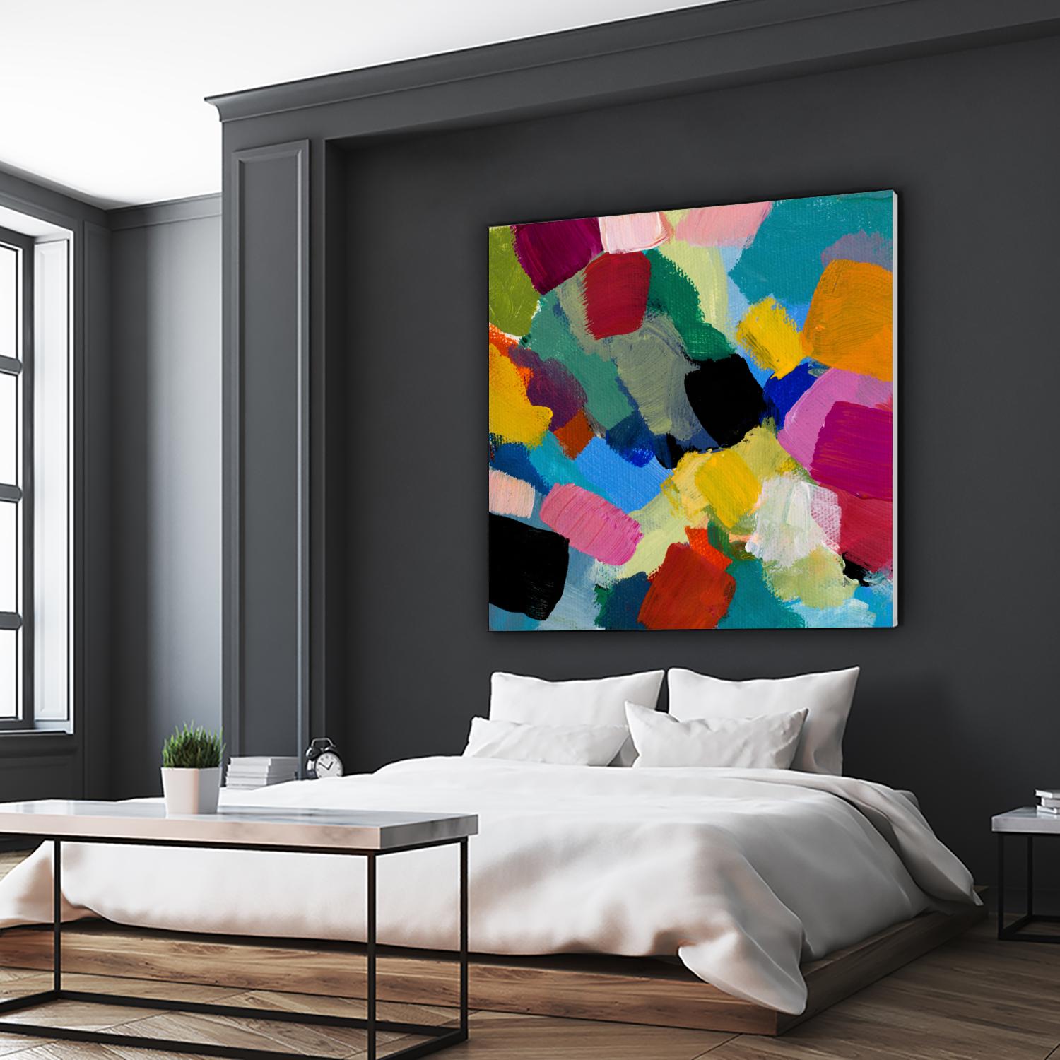 Spring Confetti II by Lanie Loreth on GIANT ART - pink abstract