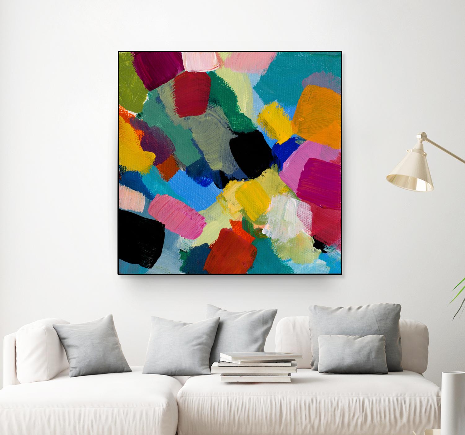 Spring Confetti II by Lanie Loreth on GIANT ART - pink abstract