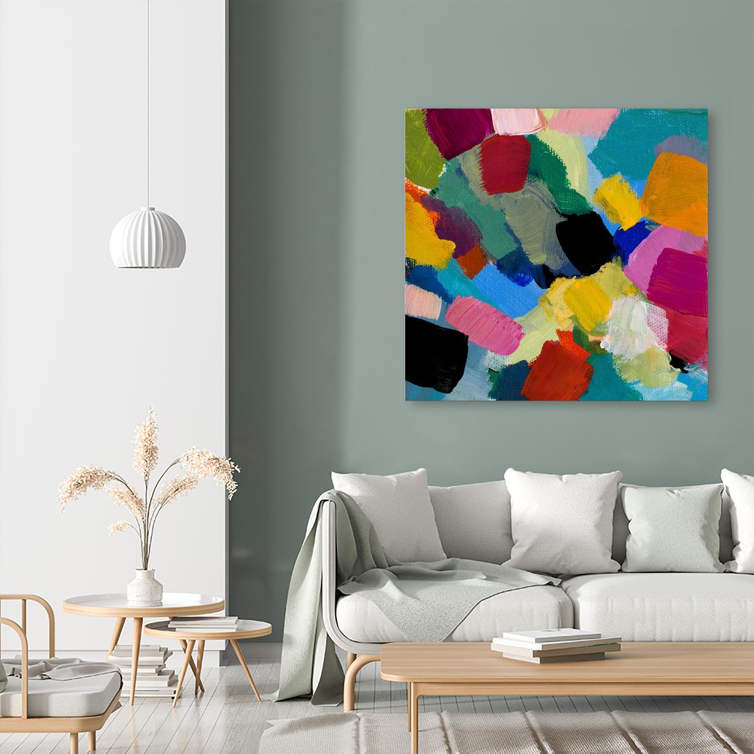 Spring Confetti II by Lanie Loreth on GIANT ART - pink abstract