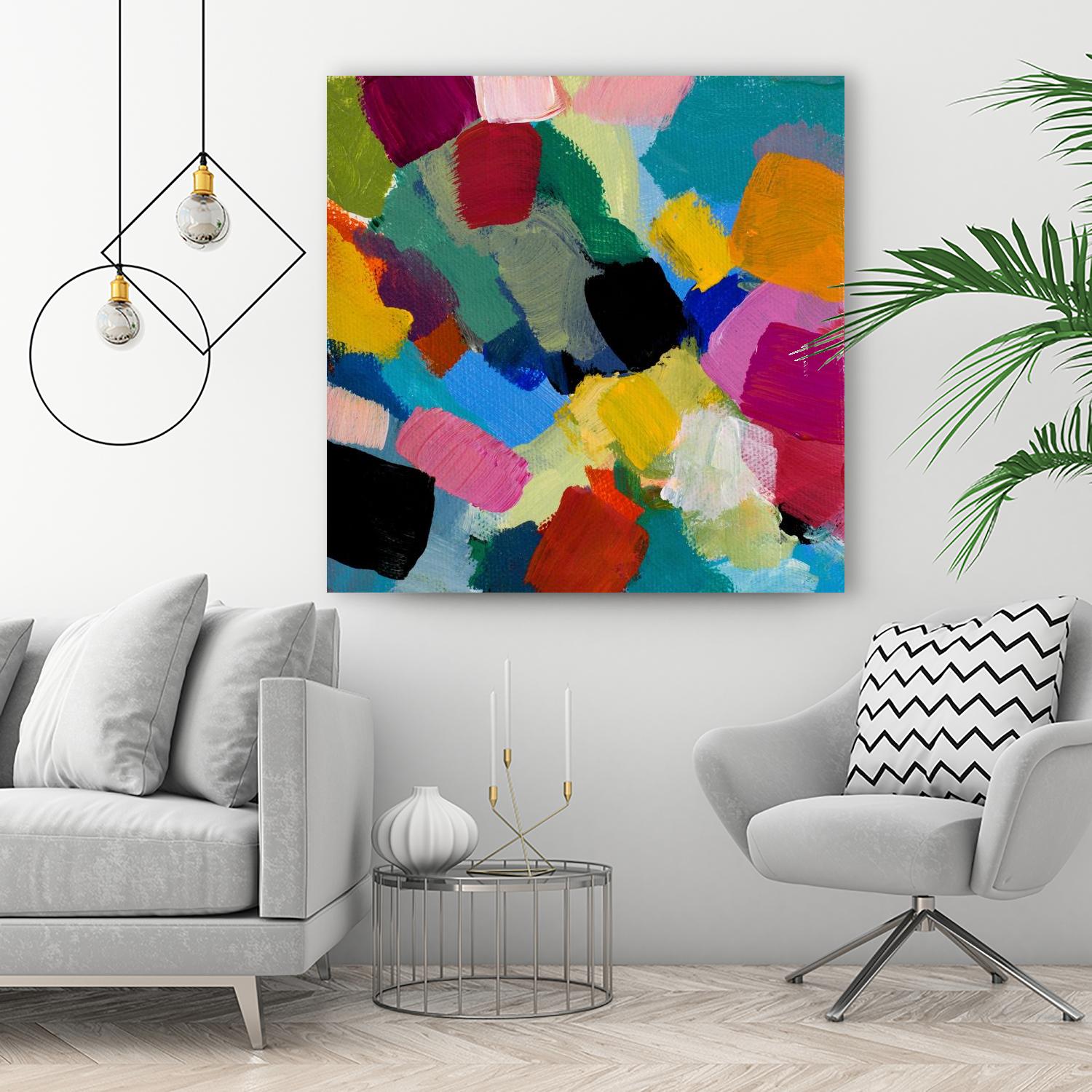 Spring Confetti II by Lanie Loreth on GIANT ART - pink abstract