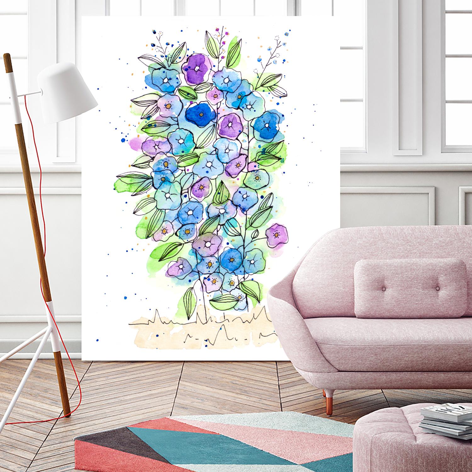 So Much Happiness by Krinlox on GIANT ART - multi floral